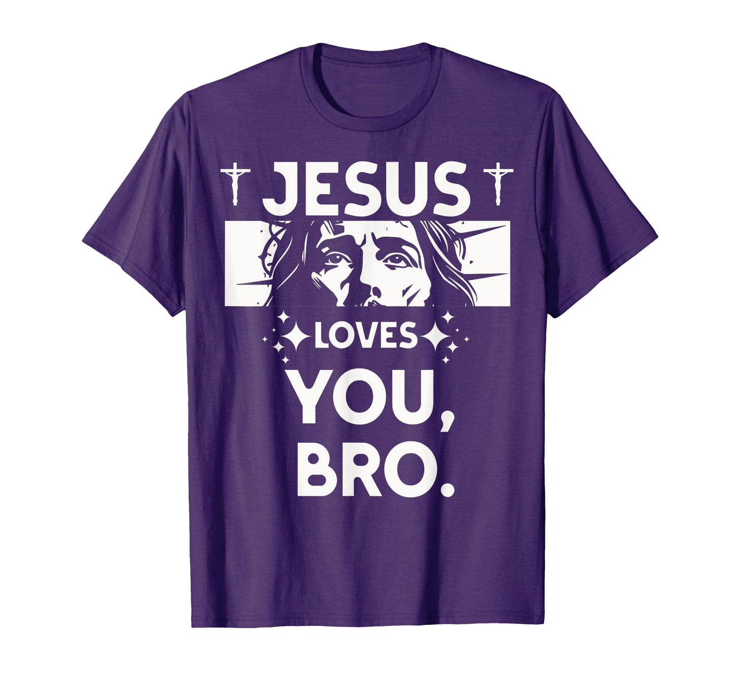 Jesus Loves You Bro Christian Believer Faith God Religious T-Shirt
