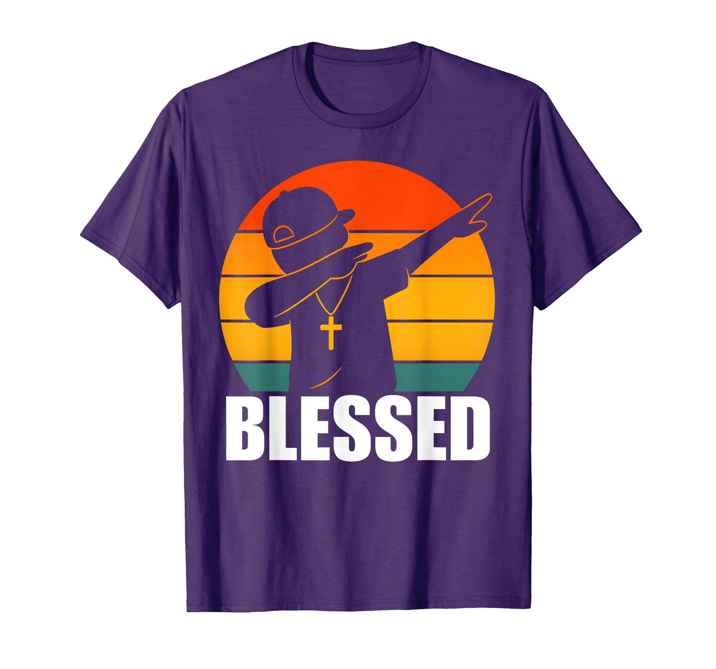 Blessed Dabbing Boy Modern Hip Hop Christian Kids Boys Tween T-Shirt