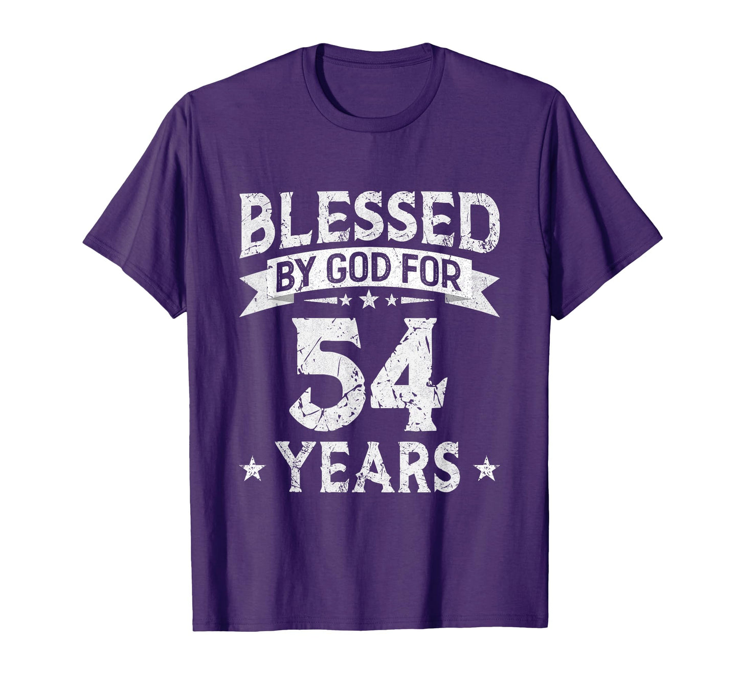 Blessed By God For 54 Years Old 54th Birthday Gifts For Men T-Shirt