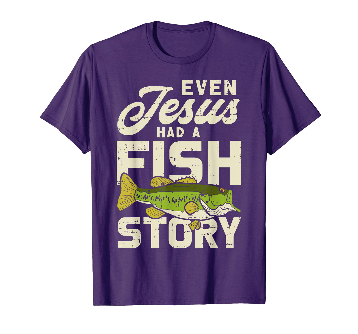 Jesus Fish Story Fisherman God Christ Fishing Christian Gift T-Shirt