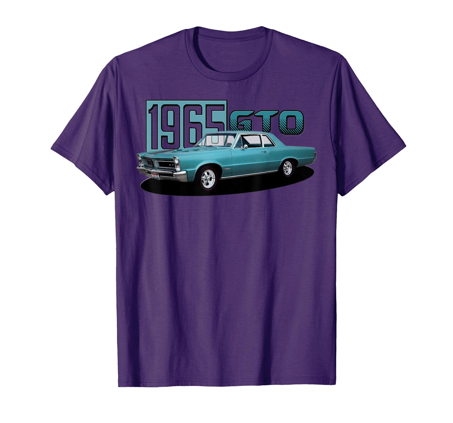 1965 65 GTO Classic Car Old School Muscle Blue Car T-Shirt