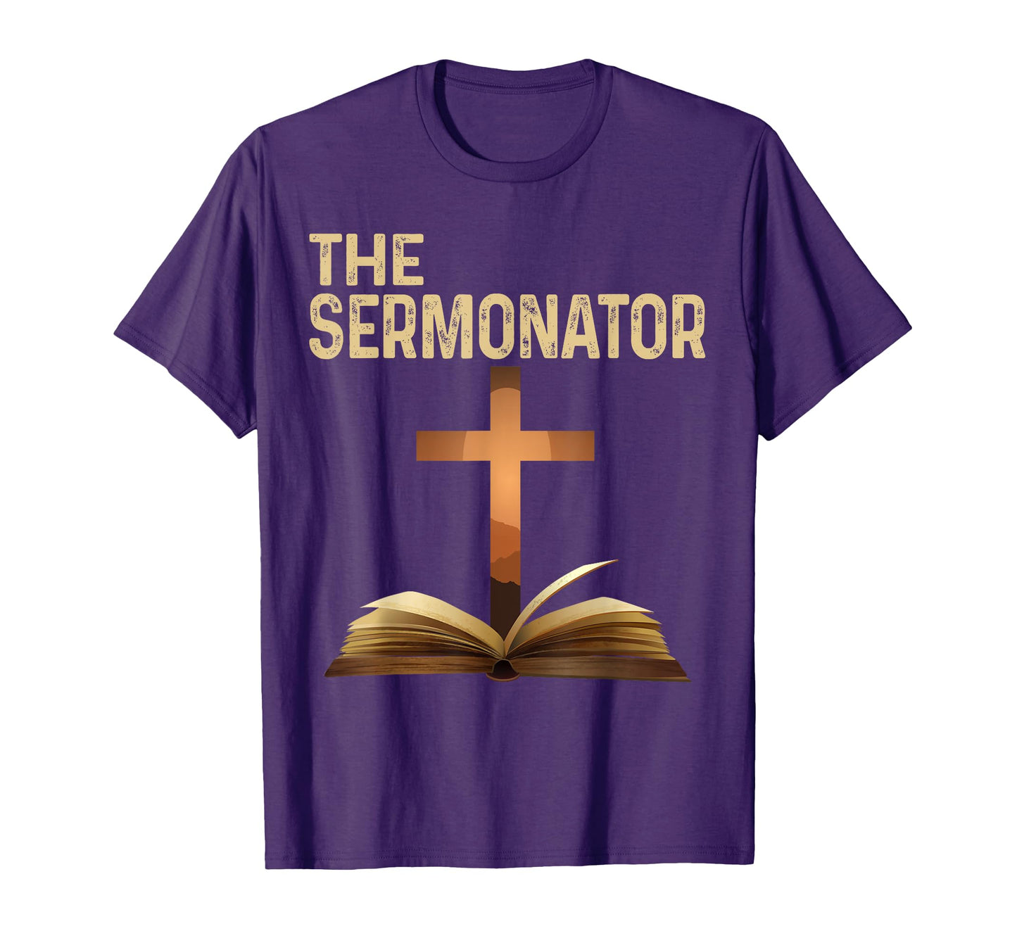 The Sermonator Pastor Appreciation Christian Cross Tee T-Shirt