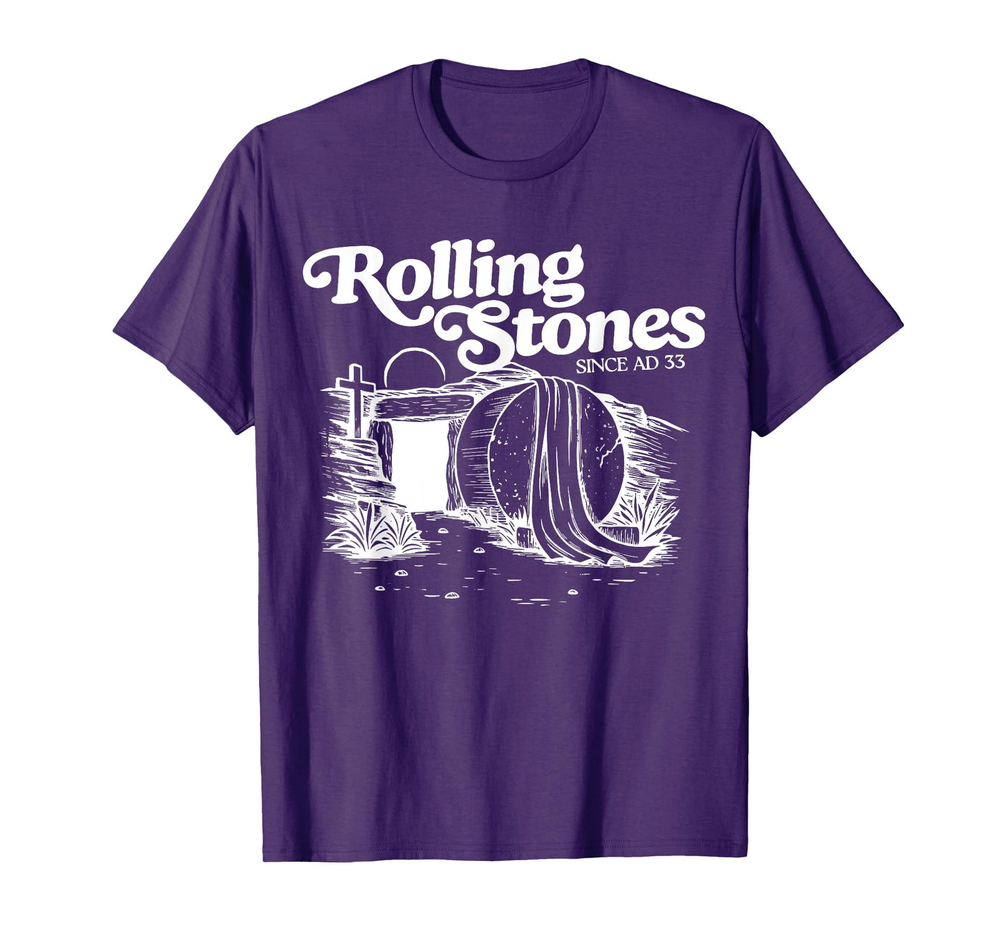 The Stone Was Rolled Away He Is Alive Retro Christian Easter T-Shirt