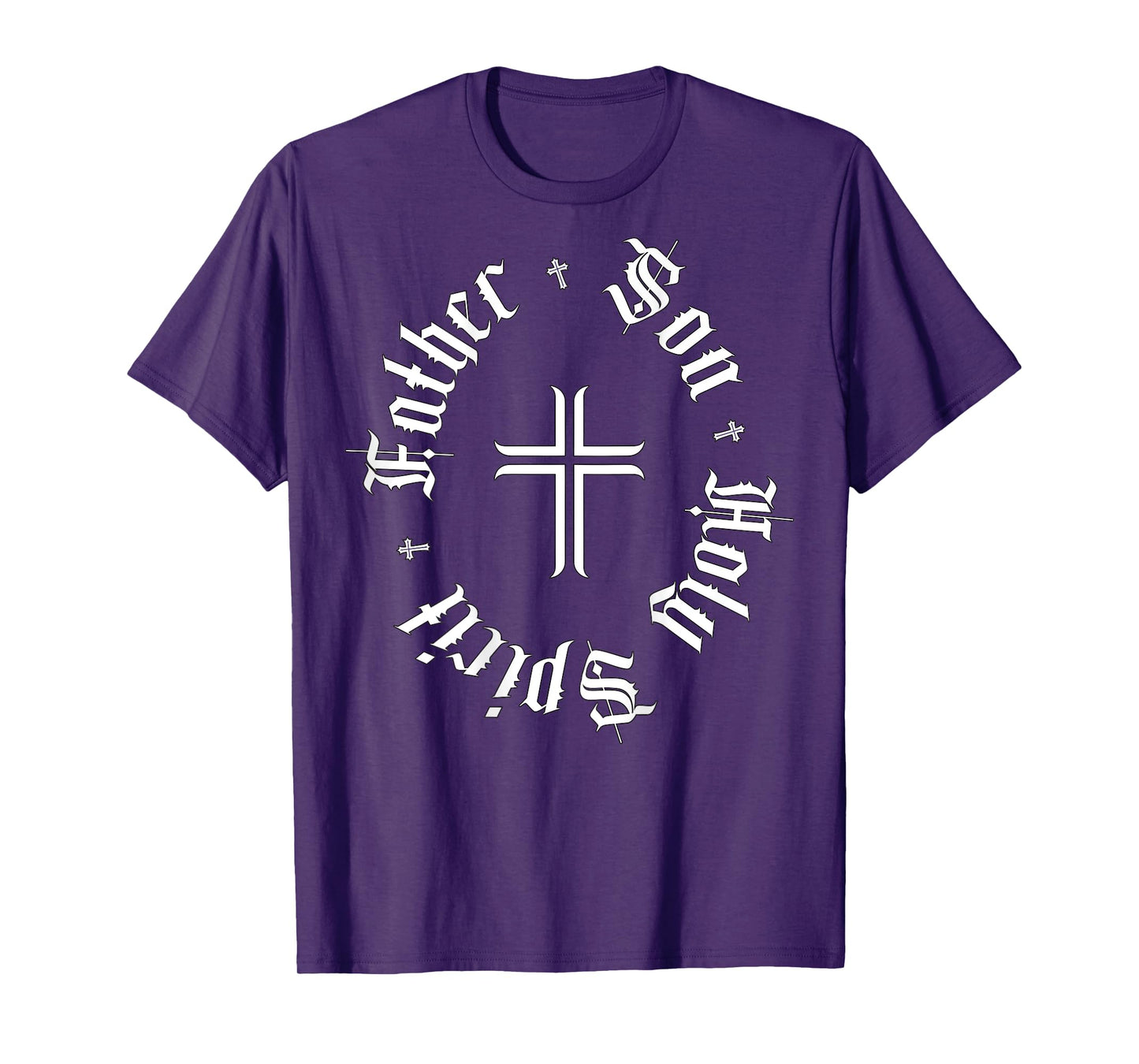 Christian Father Son Holy Spirit Ghost Faith God Back Design T-Shirt