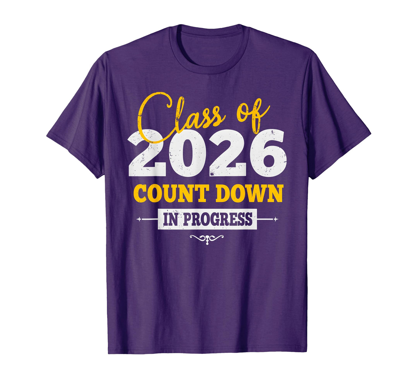 Class Of 2026 Countdown First Day Senior Back To School 2025 T-Shirt