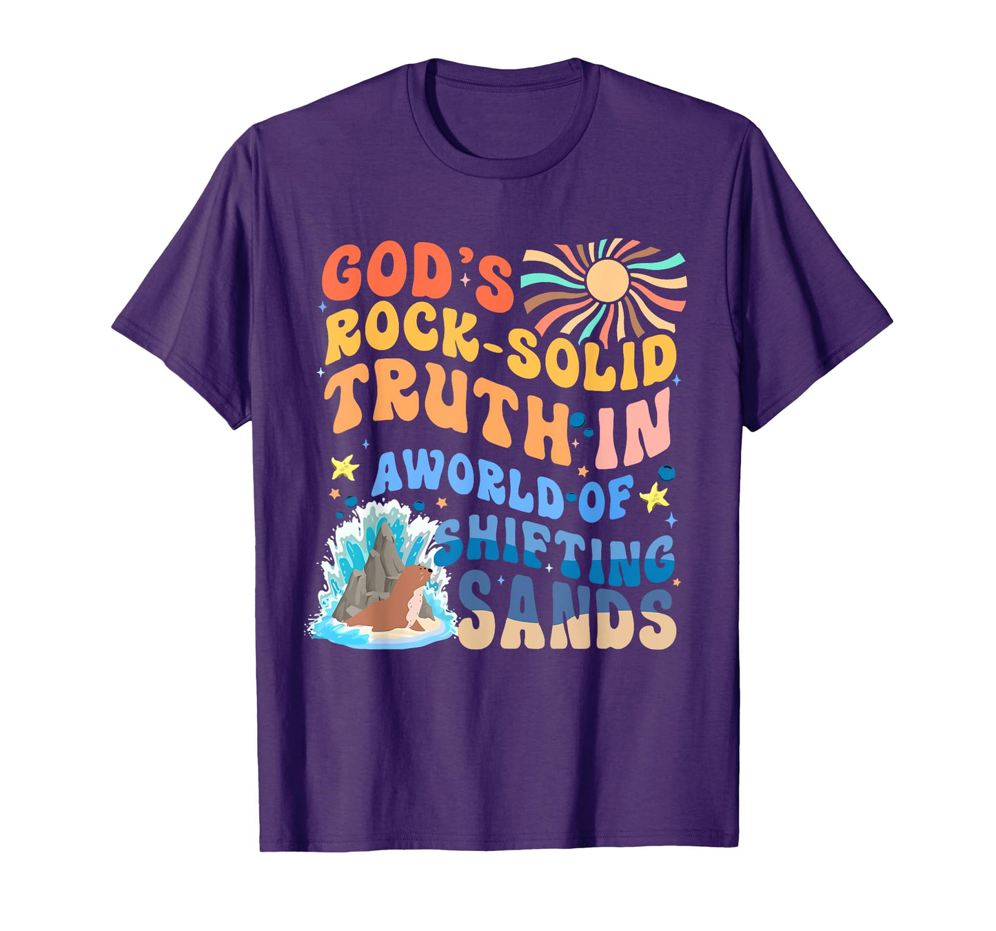 God's Rock Solid Breaker Rock Beach VBS 2026 Christian T-Shirt