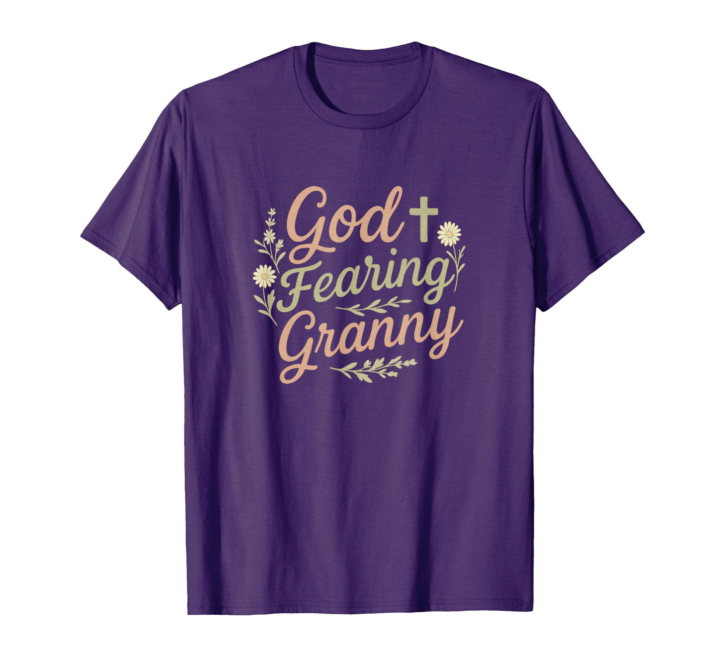 God Fearing Granny Vintage Christian Birthday Gift T-Shirt