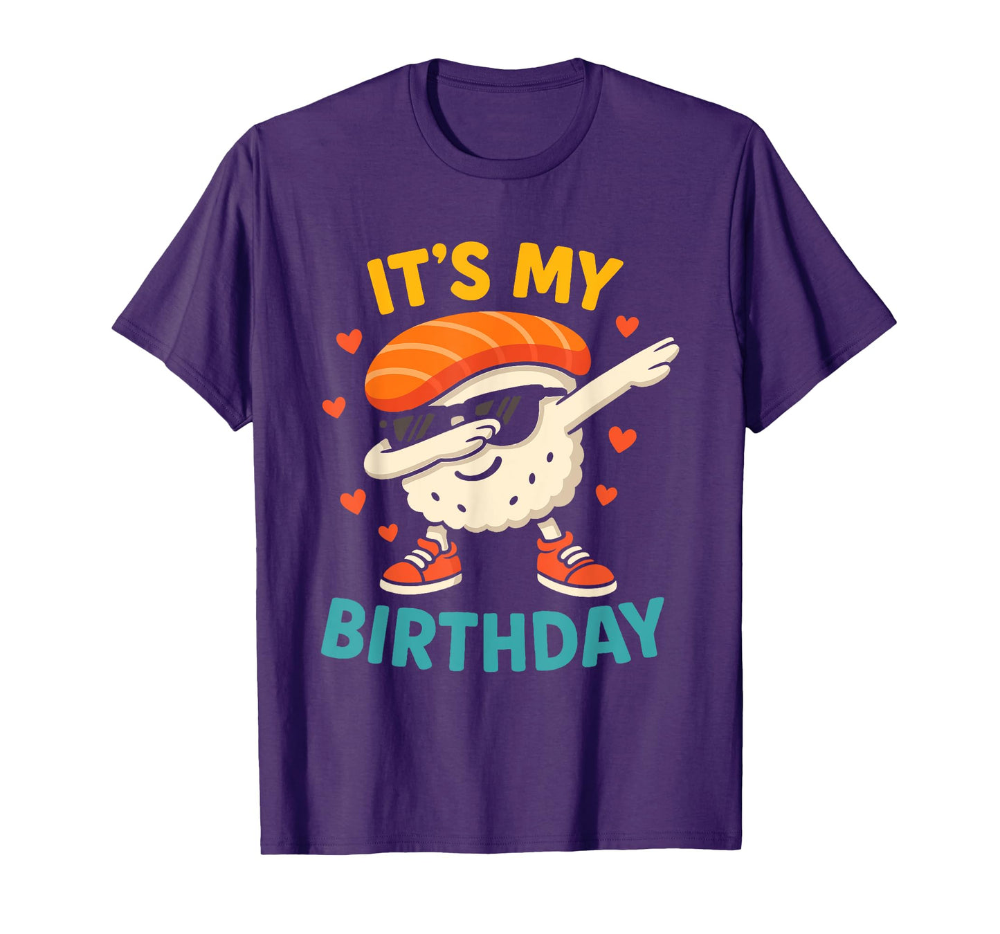 It's My Birthday Dabbing Sushi Kawaii Birthday Party T-Shirt