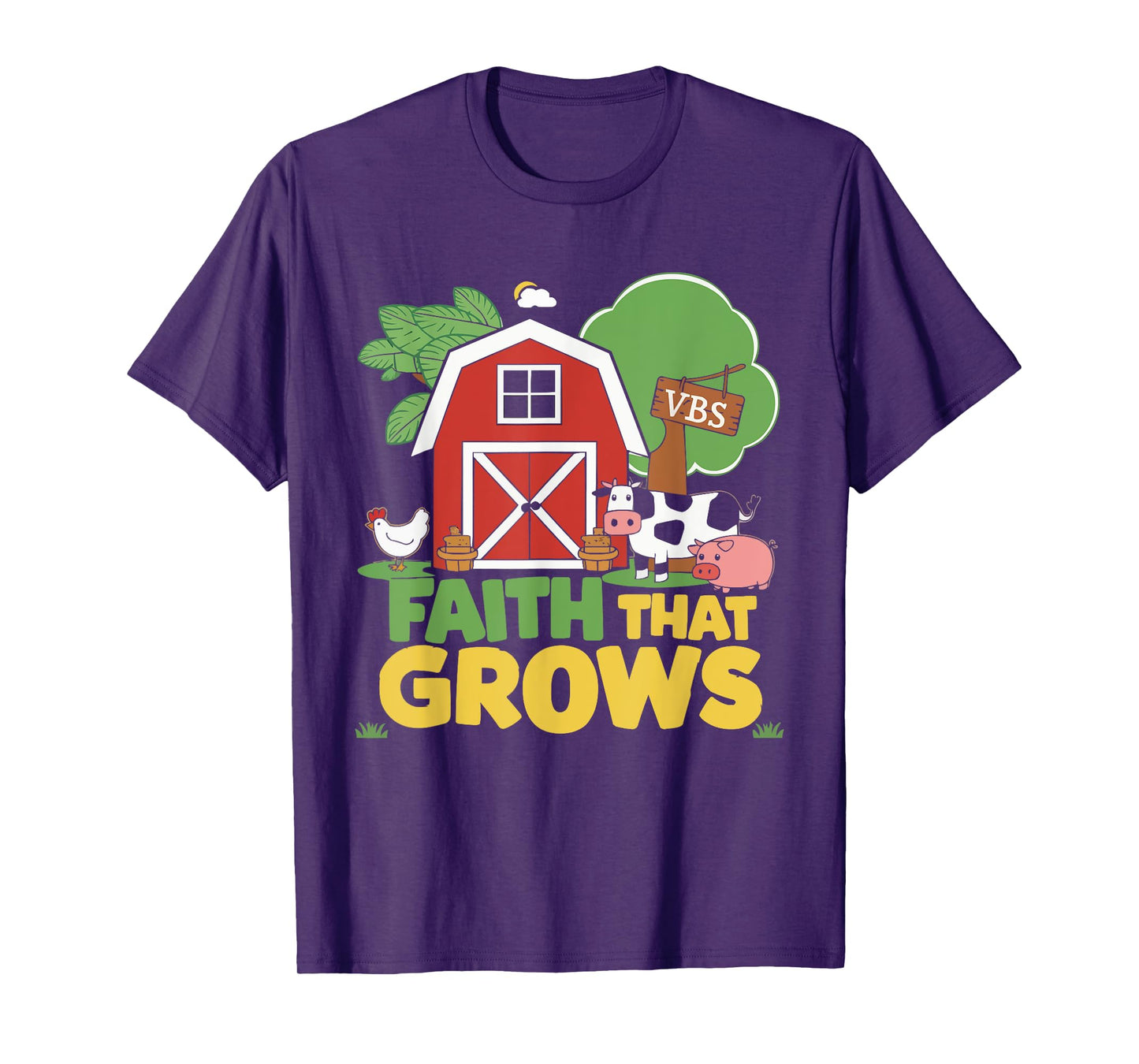 VBS Farm VBS Squad Vacation Bible School Christian Teacher T-Shirt
