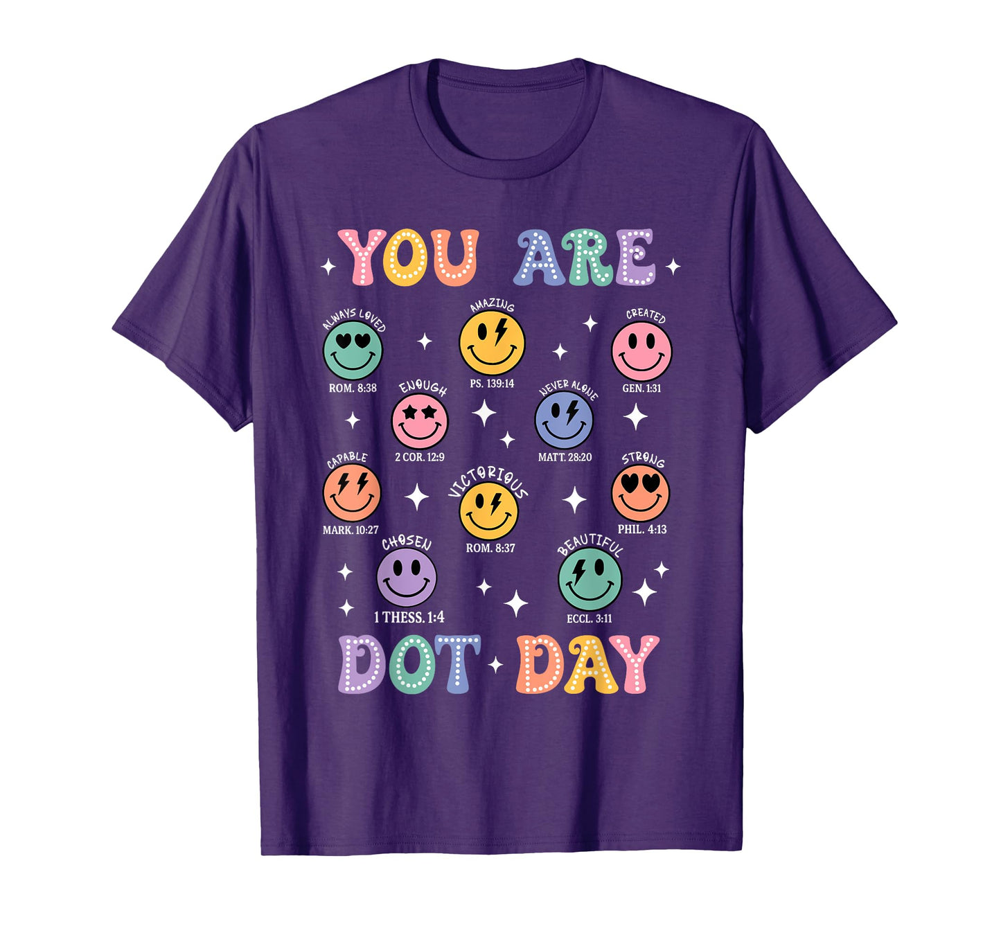 You are Dot Day Christian Hippie Face Happy Dot Day 2025 T-Shirt