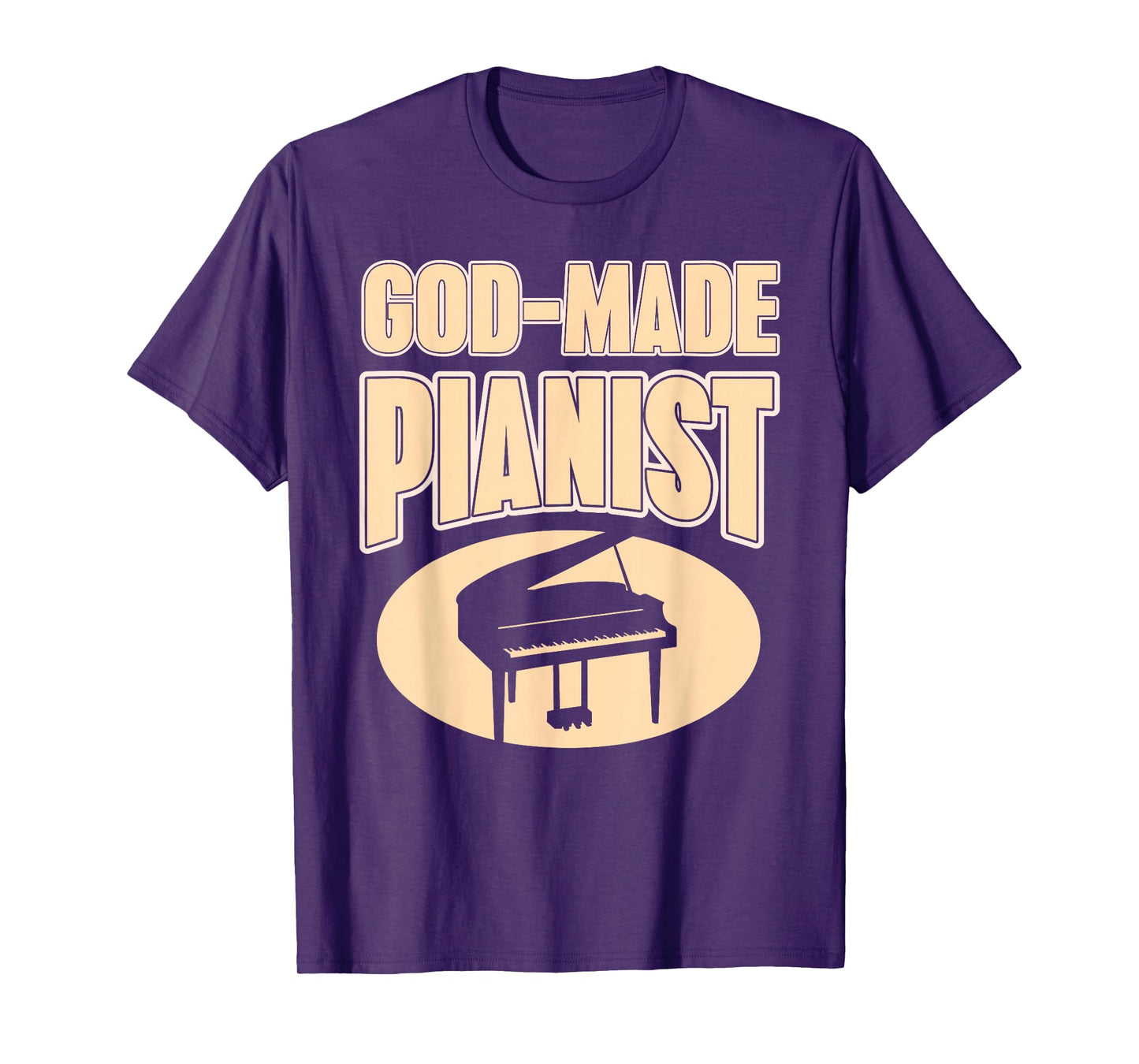 Faith-Based Pianist Christian Music Inspiration T-Shirt