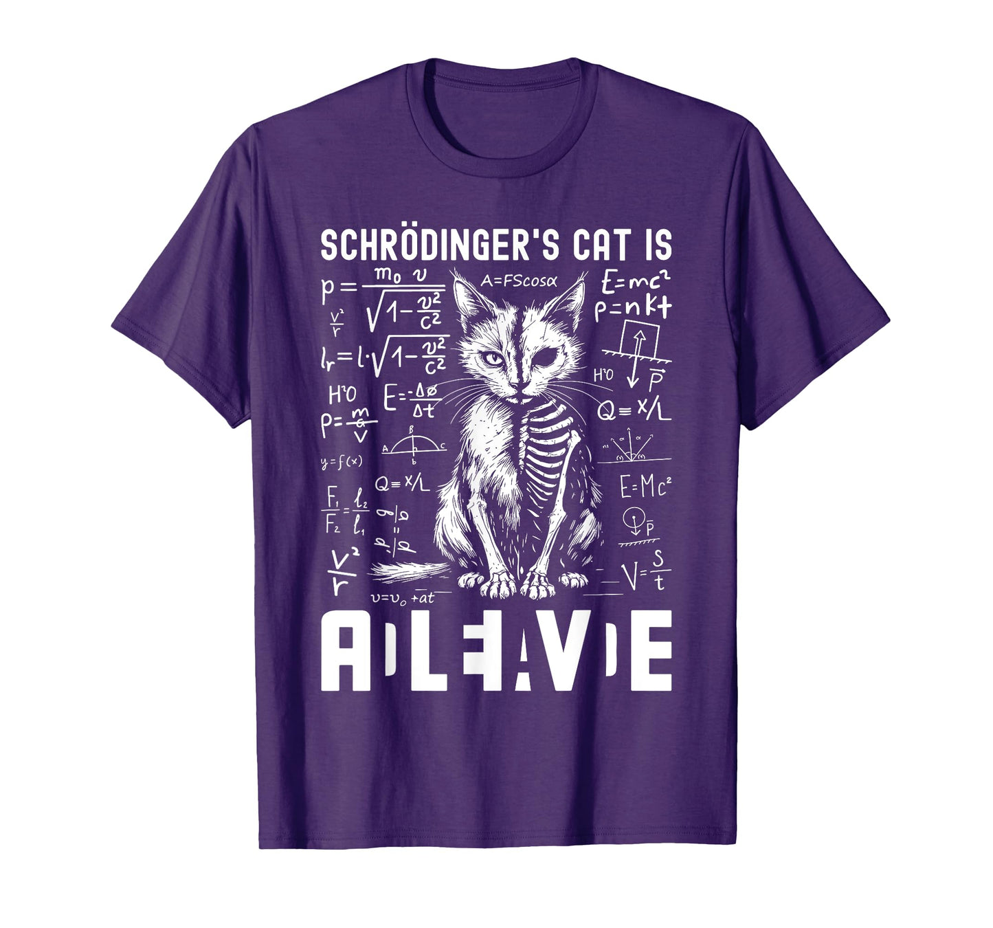 Schrodinger's Cat Dead And Alive Physics Teacher T-Shirt for Men Women Kids