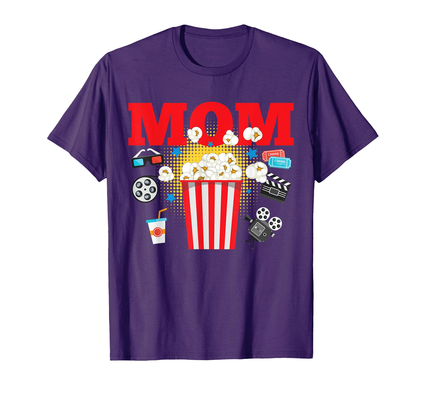 Movie Night Party Mom Movie Themed Birthday Party Matching T-Shirt