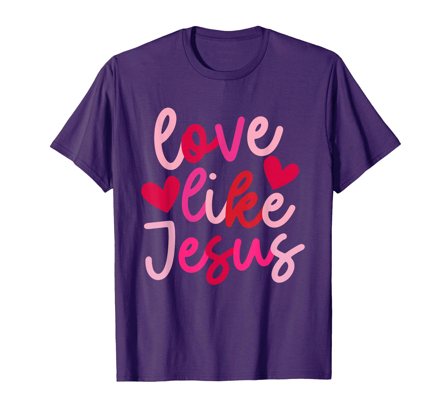 IZI POD Retro Love Like Jesus Coquette Heart Bow T-Shirt, Unisex-Adults, Black, Small, Short Sleeve, Valentine's Day Tee
