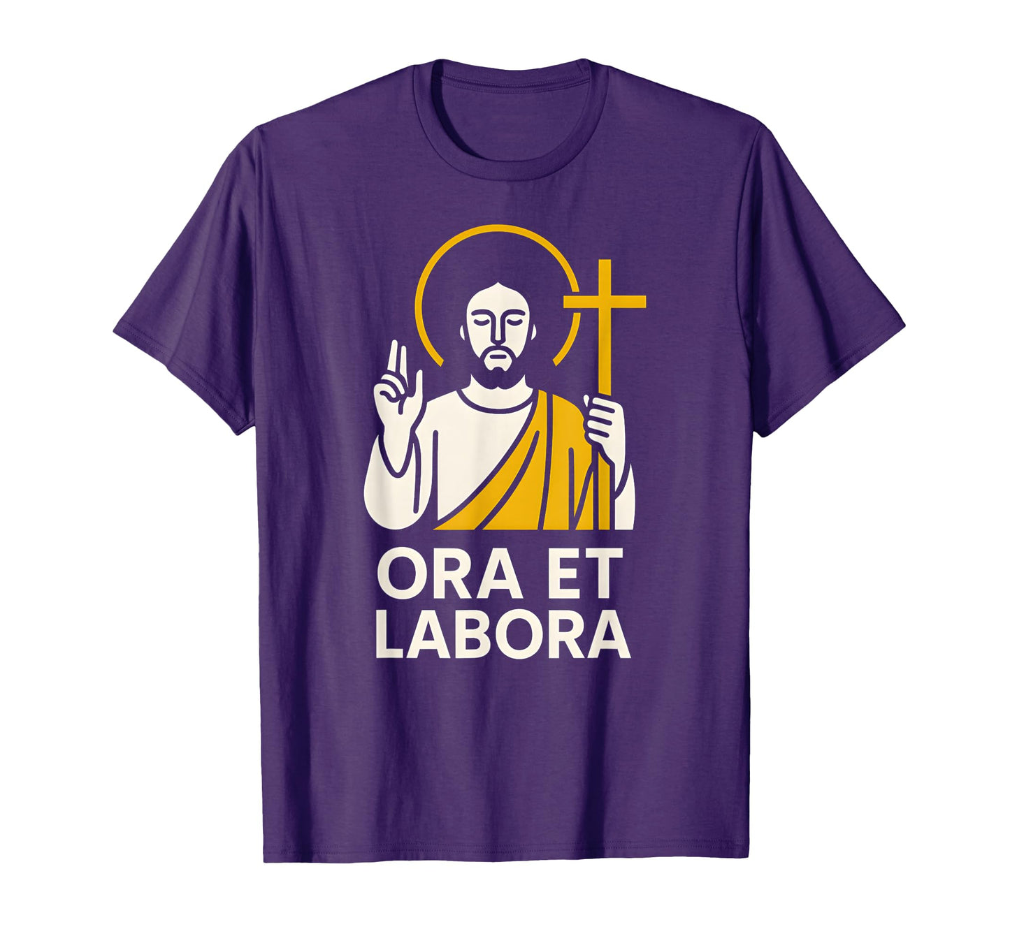 Catholic Ora et Labora Vintage Mens Surgery Recover T-Shirt