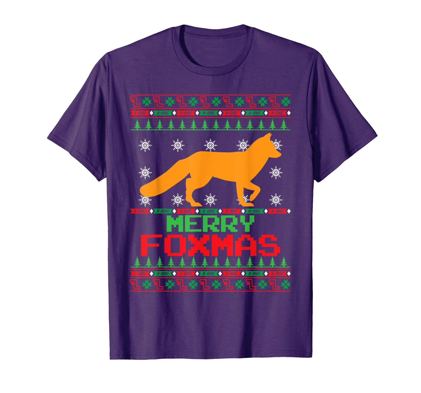 Fox Merry Foxmas Christmas T-Shirt