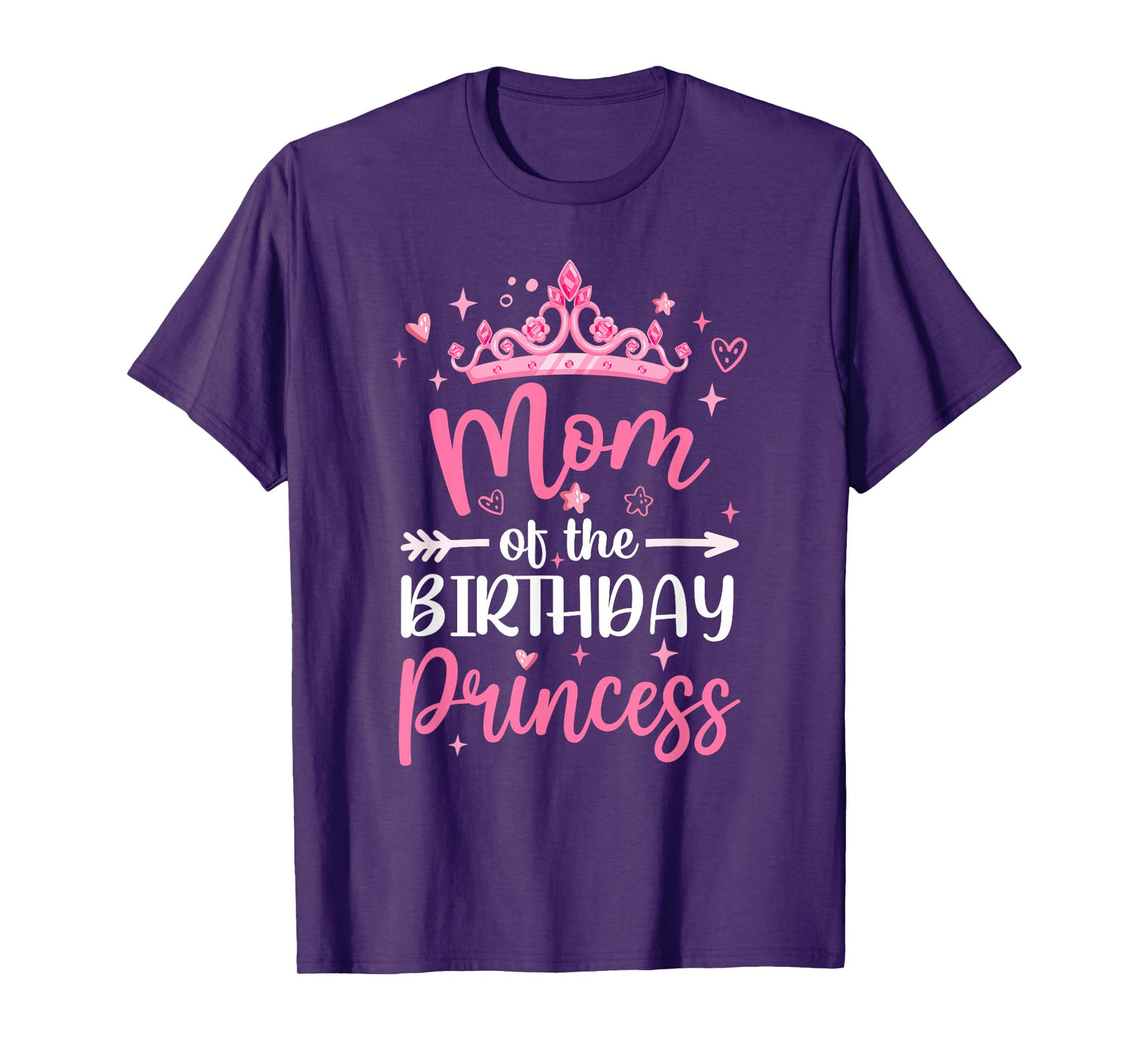 Mom Of The Birthday Princess Birthday Girl Kid Family T-Shirt