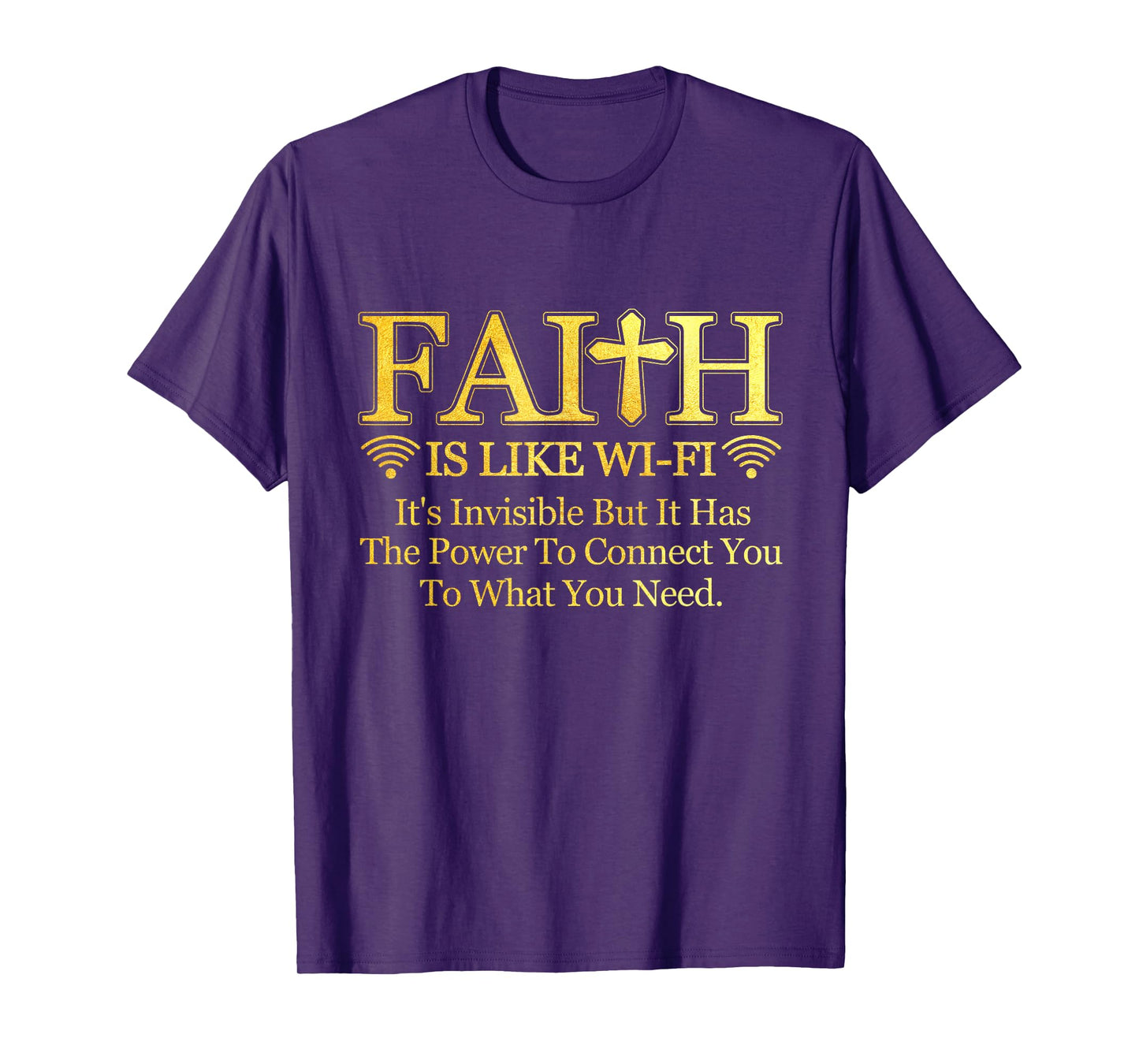 Faith Is Like Wi-fi Definition Christian Pastoral Quote T-Shirt
