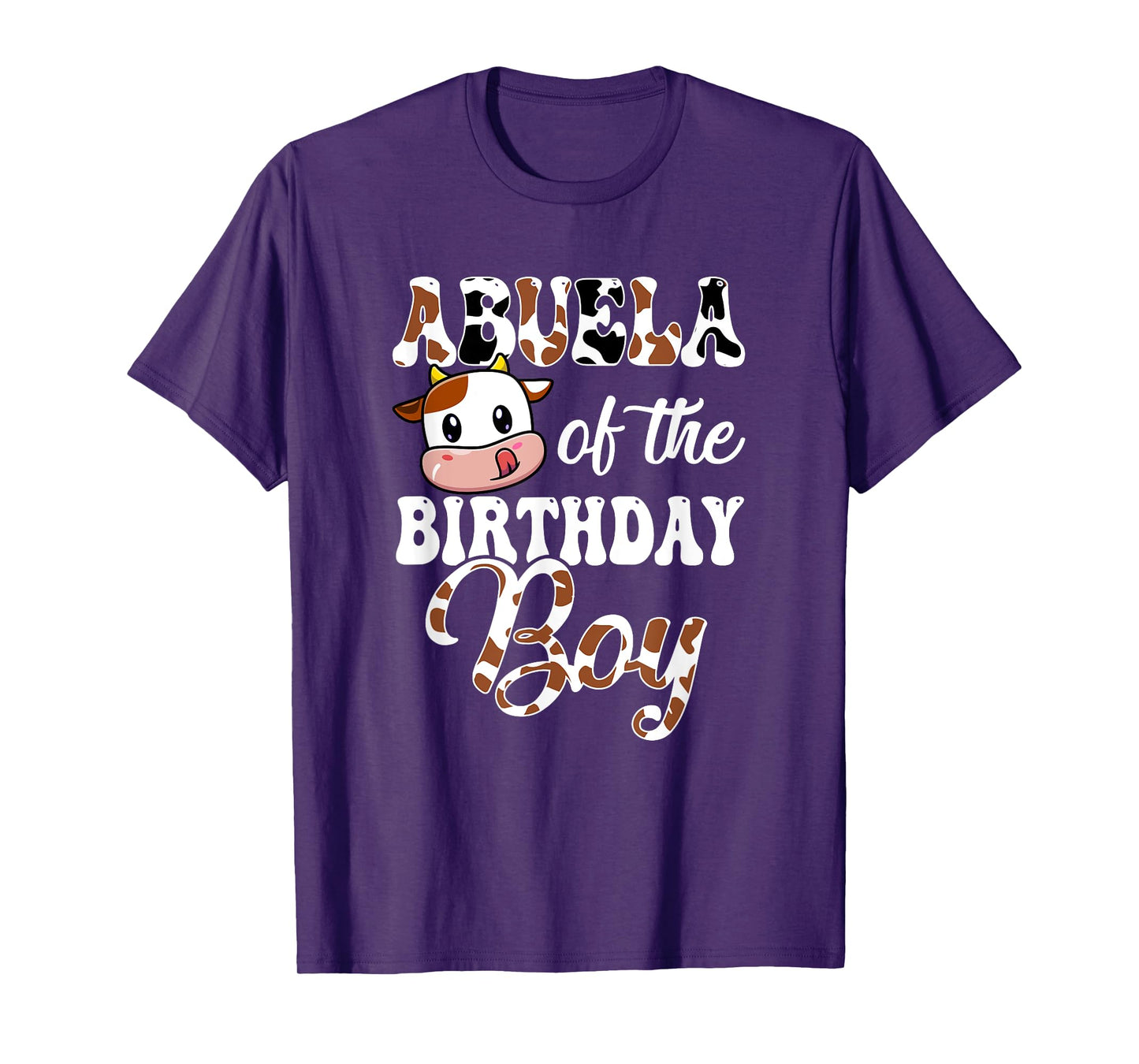 Abuela Of The Birthday Boy Cow Farm 1St Birthday Boy T-Shirt