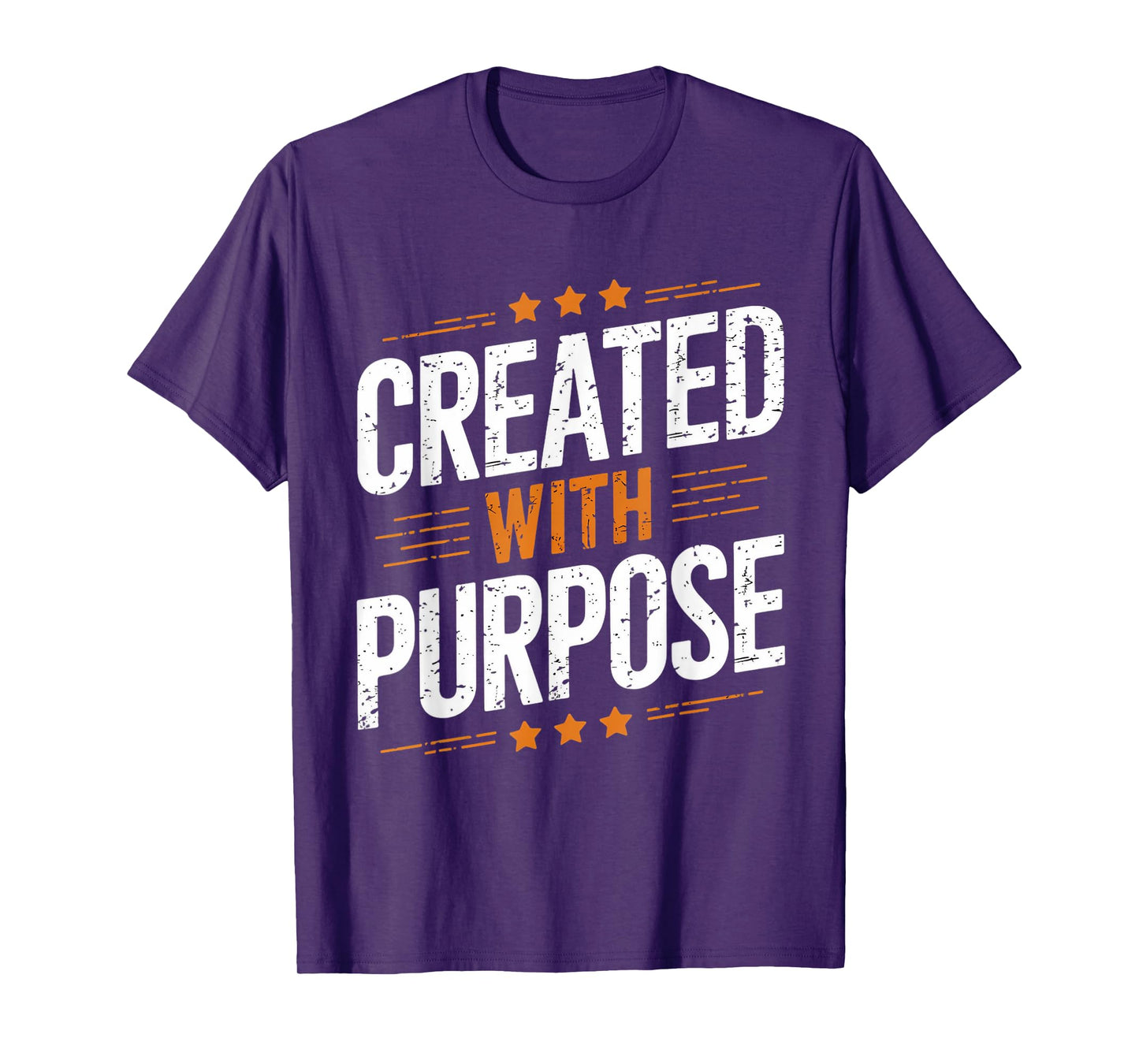 Created With Purpose Gospel Christian Pray Faith Bible Verse T-Shirt