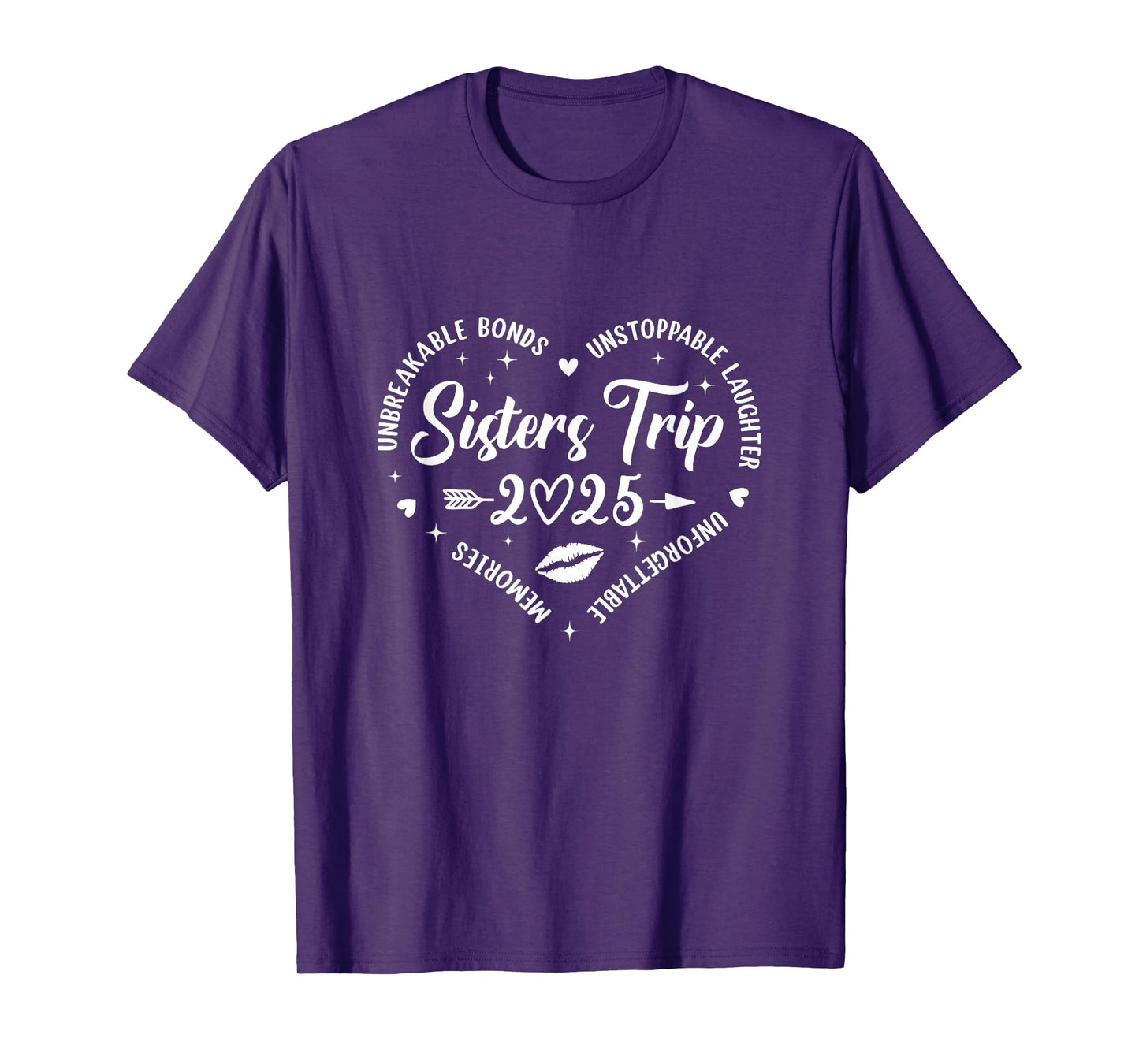 Sisters Trip 2025 Friends Trip Memories Vacation Retro T-Shirt