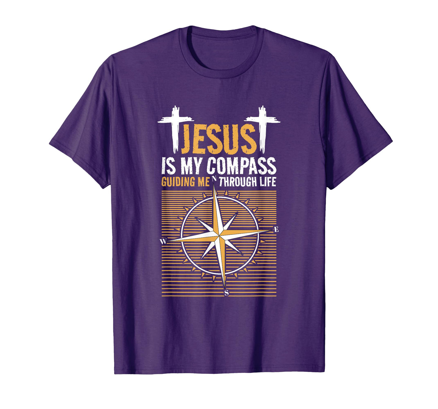 Jesus Is My Compass Guiding Me Through Life, Christian Faith T-Shirt