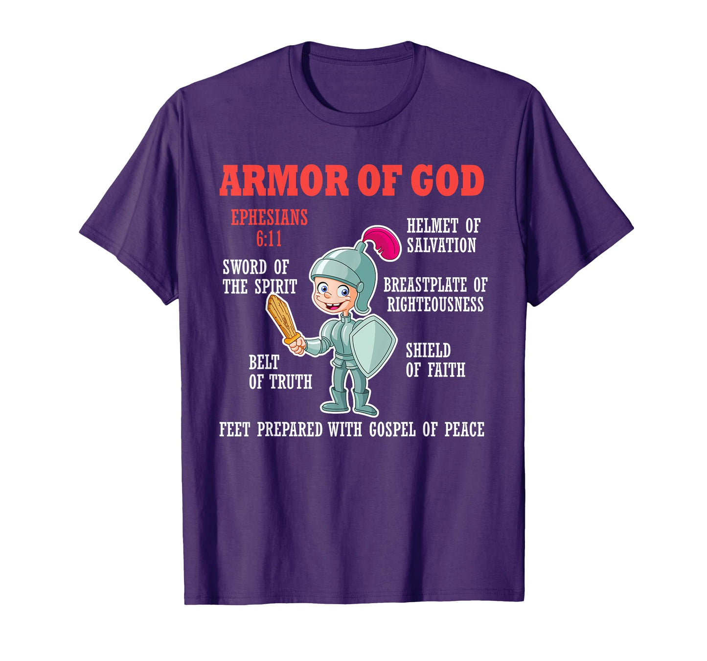 Put On The Full Armor Of God Bible Chapters For Kids T-Shirt