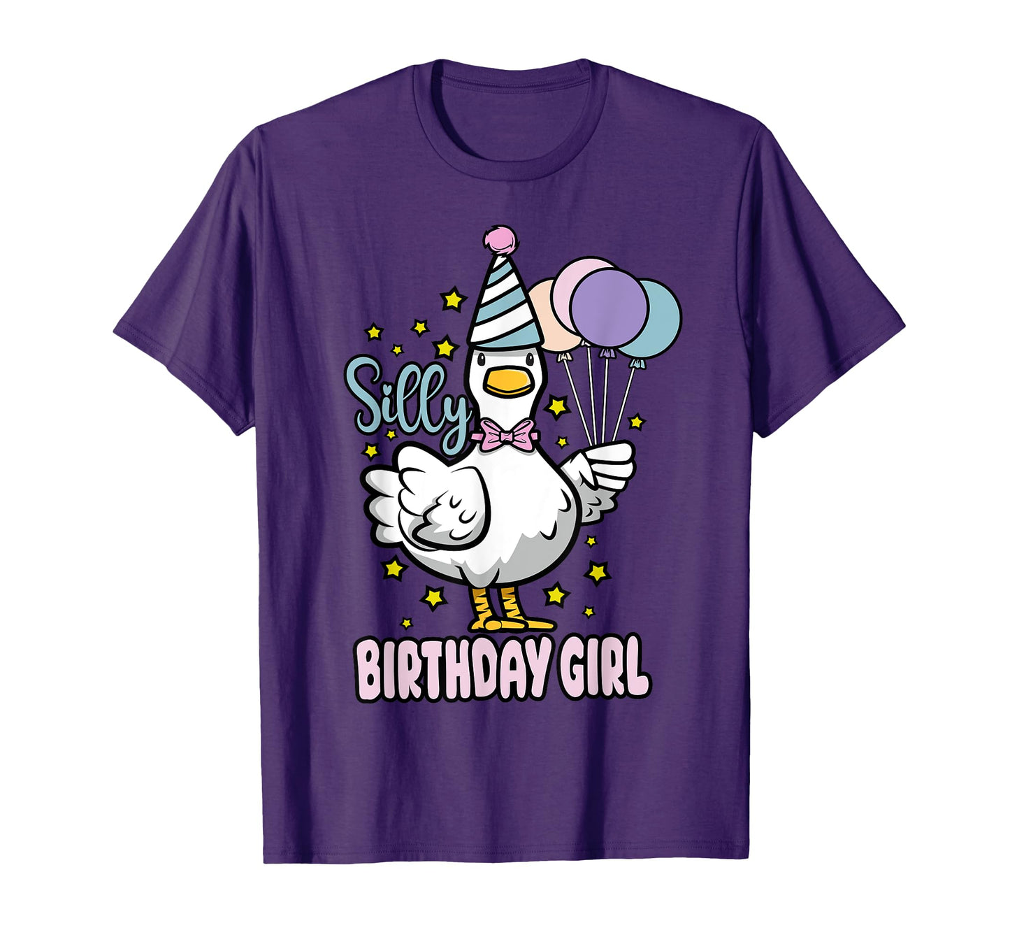 Silly Birthday Girl Goose Silliest Party Family Matching T-Shirt