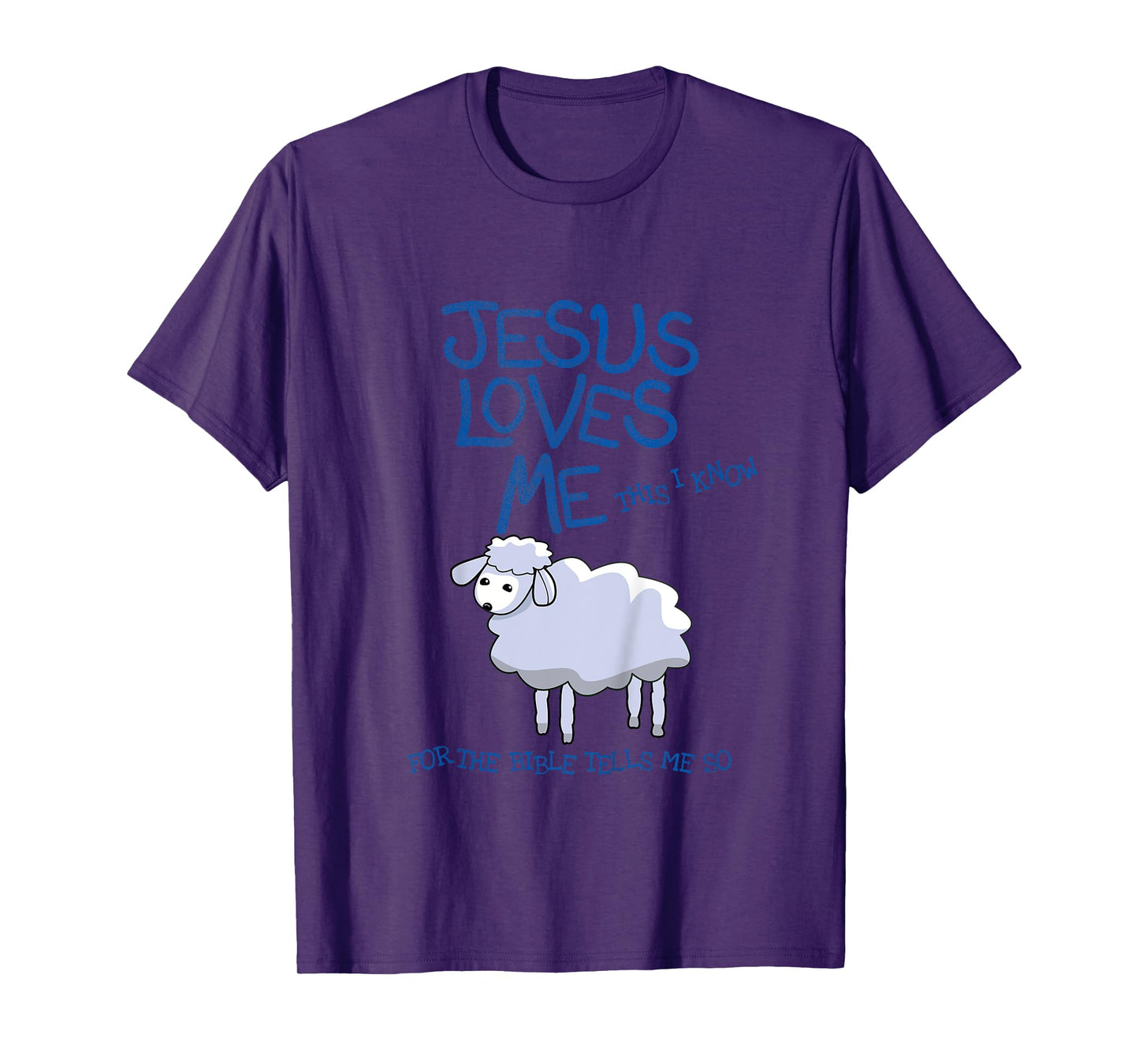 Kids Jesus Loves Me This I Know Lamb, Boys and Girls T-Shirt