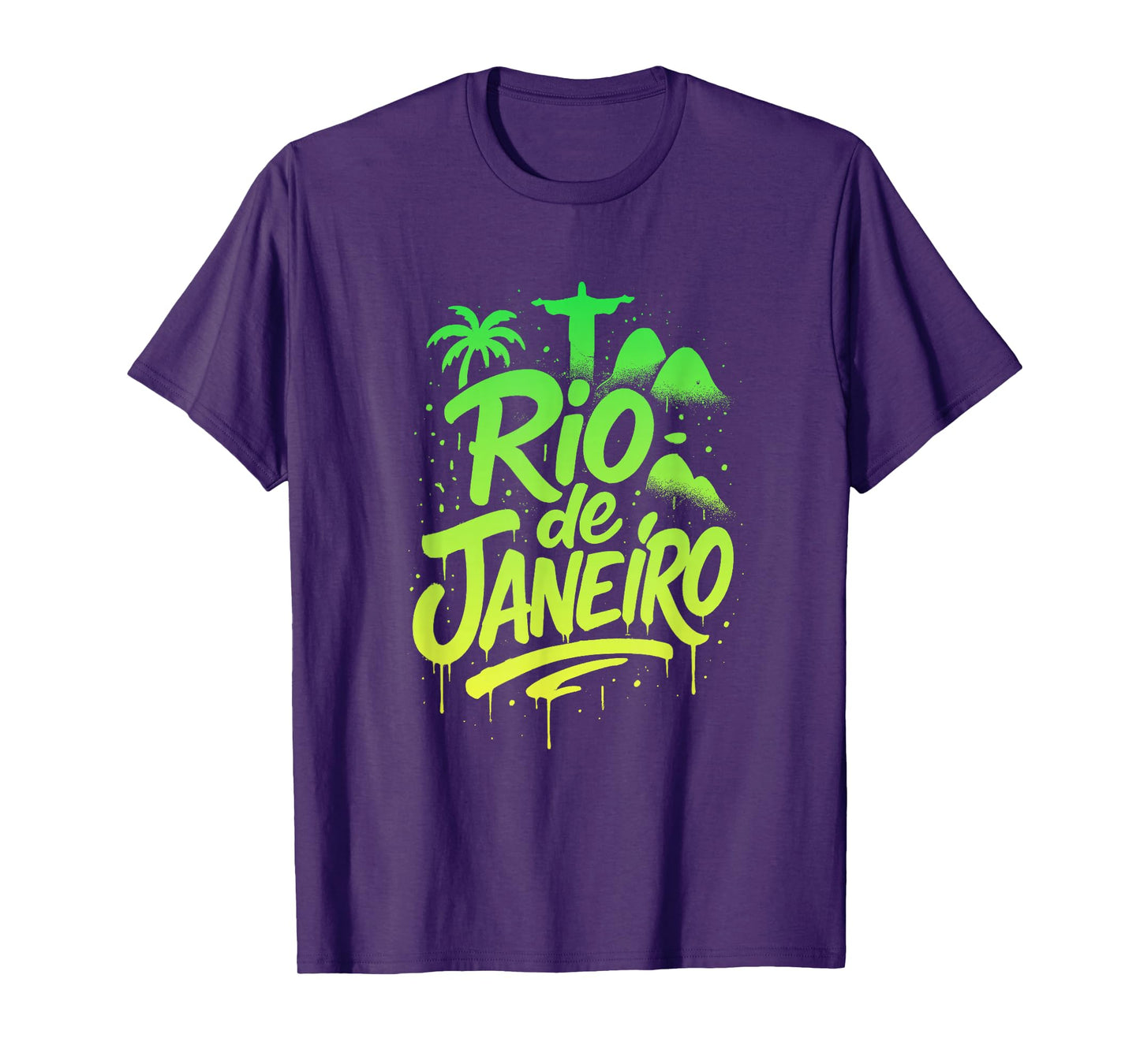 Rio de Janeiro Graffiti Lettering T-Shirt