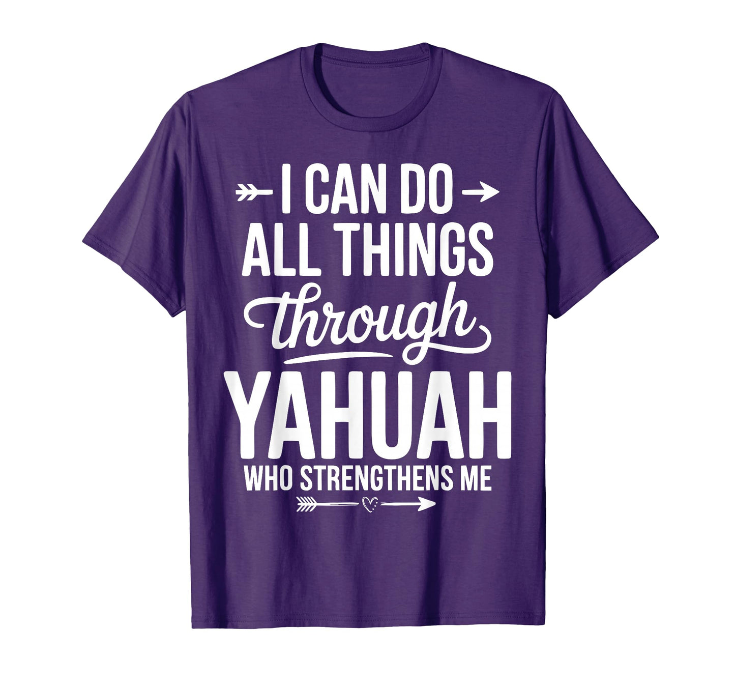 Hebrew Lion of Judah Yahuah Yahusha Faith Strength T-Shirt
