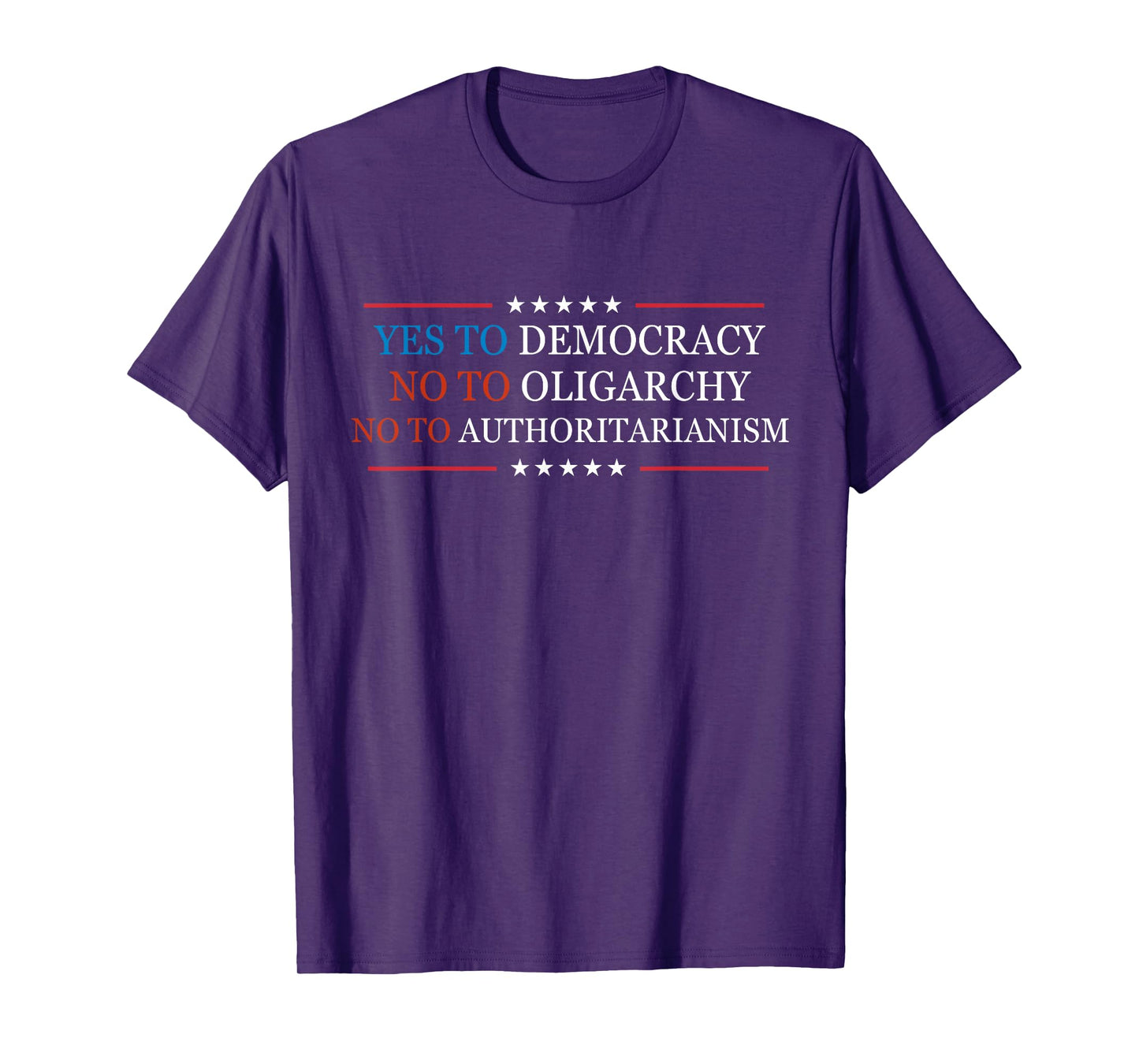 Yes To Democracy No To Oligarchy Bernie Sanders Quote T-Shirt
