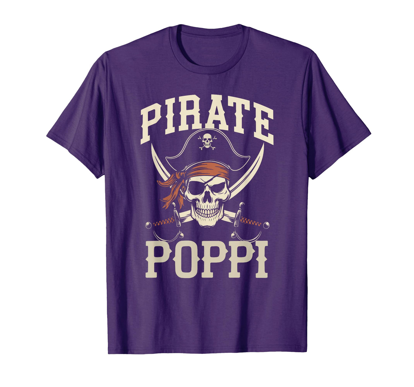 Pirate Poppi Funny Captain Matching Halloween Costume T-Shirt