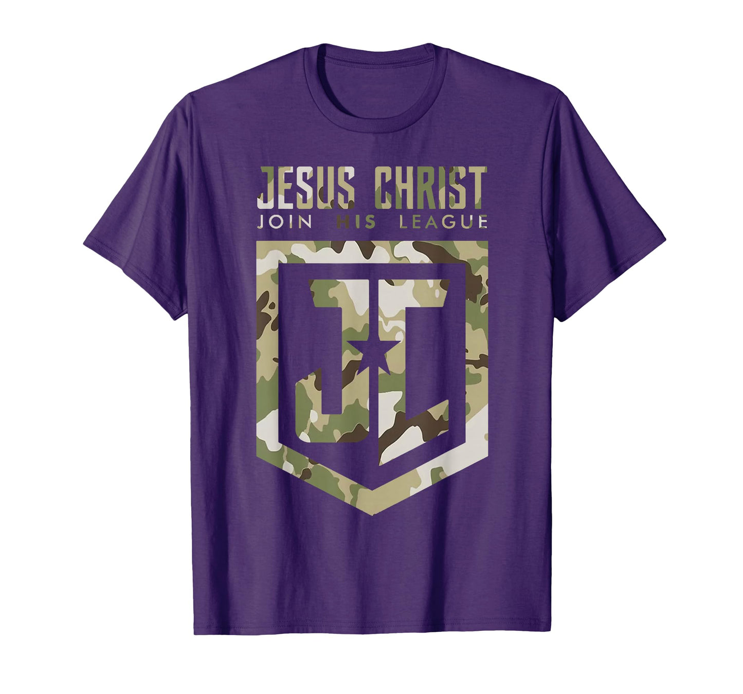 Retro Christian Quote Jesus Christ Redleg Camo T-Shirt