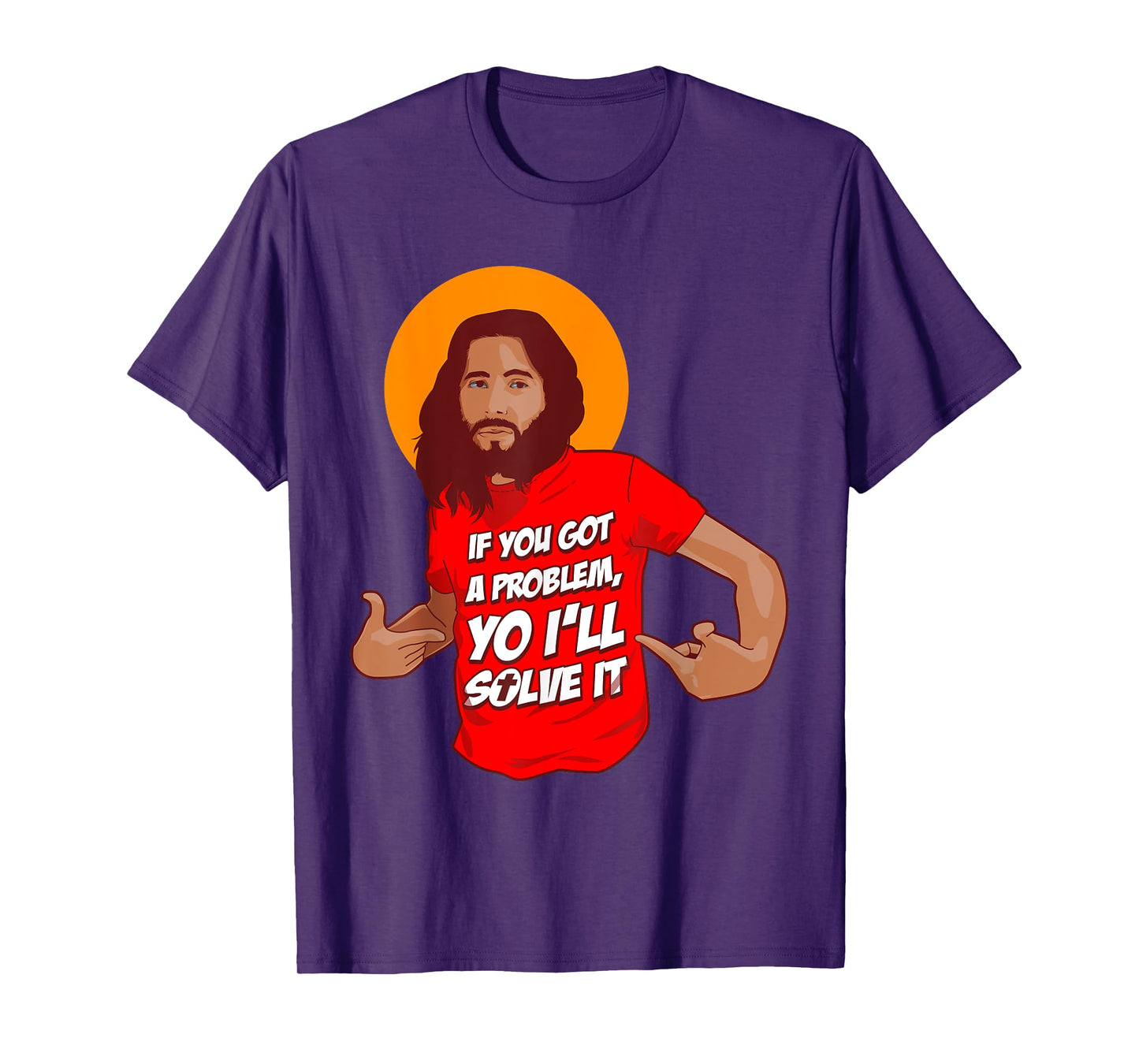 Funny Jesus Christian Meme Yo I'll Solve It Christmas T-Shirt