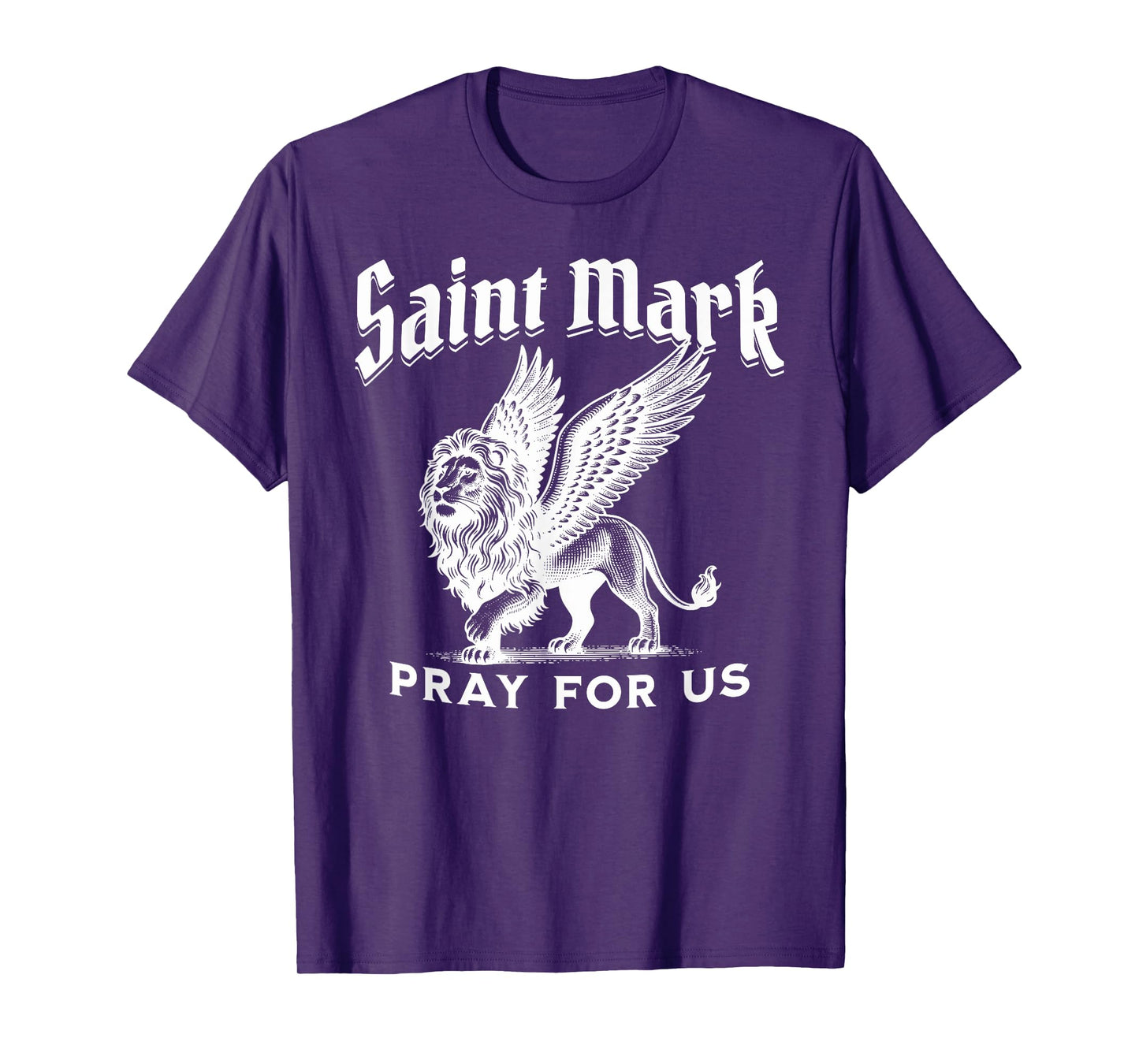 St Mark the Evangelist Apostle Lion Symbol Catholic Saint T-Shirt