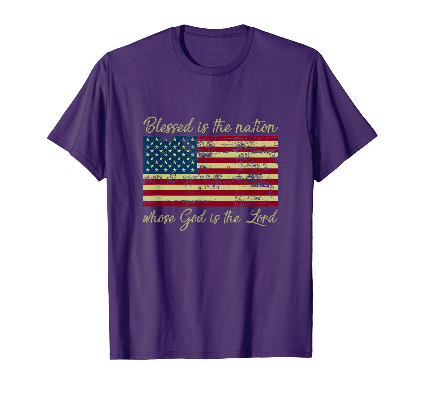 Blessed Is The Nation Whose God Is The Lord Prayer T-Shirt