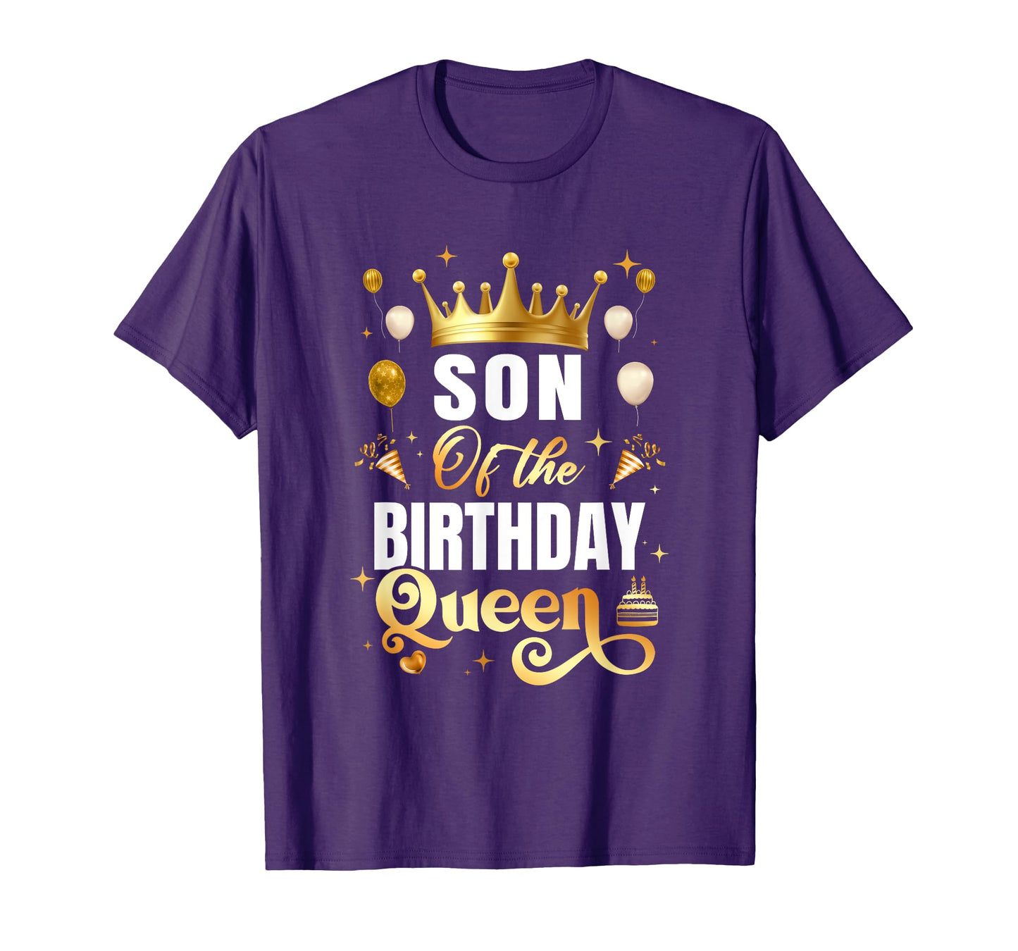 Son Of The Birthday Queen Funny Matching Birthday Party T-Shirt