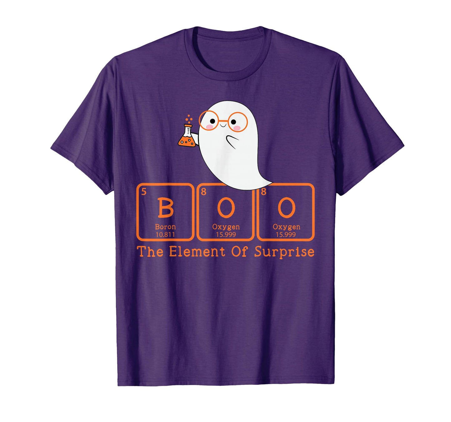 Chemistry Boo The Element Of Surprise Cute Chemist Halloween T-Shirt