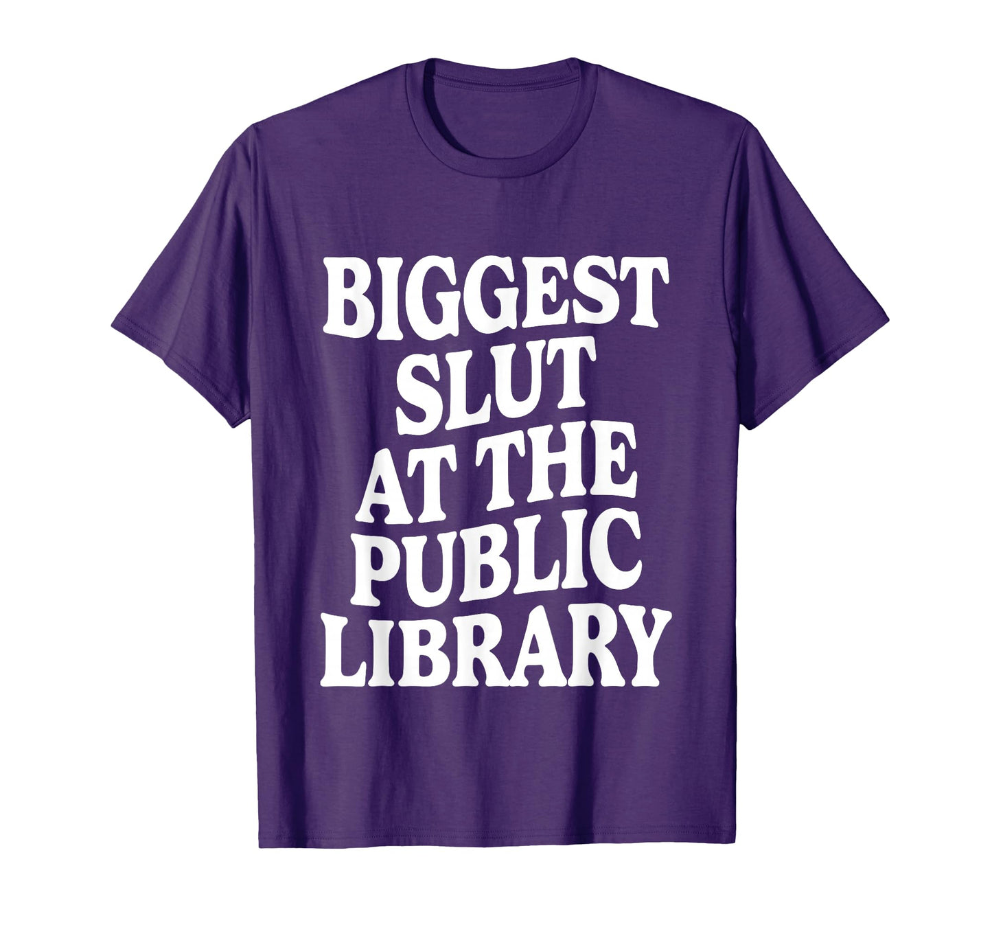 Biggest Slut At The Public Library Funny Sarcasm Quote T-Shirt