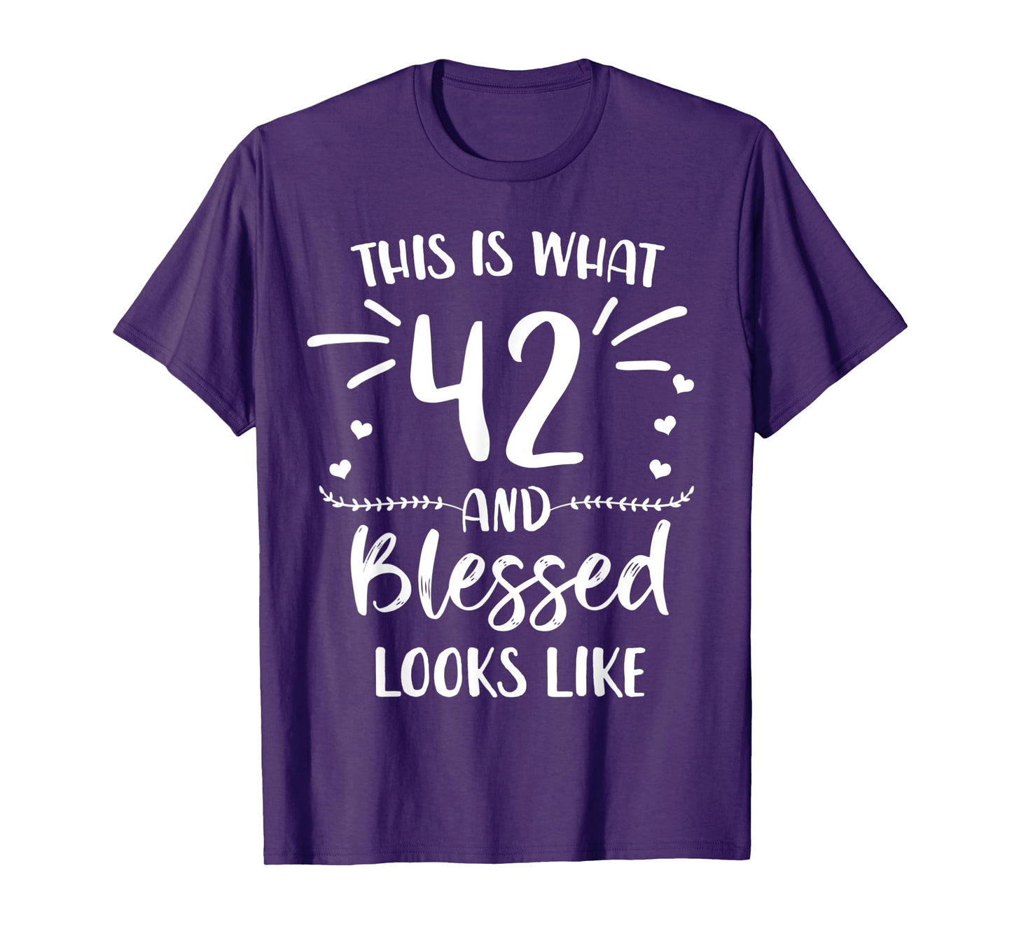 42 and Blessed 42nd Birthday Christian Cute Religious T-Shirt