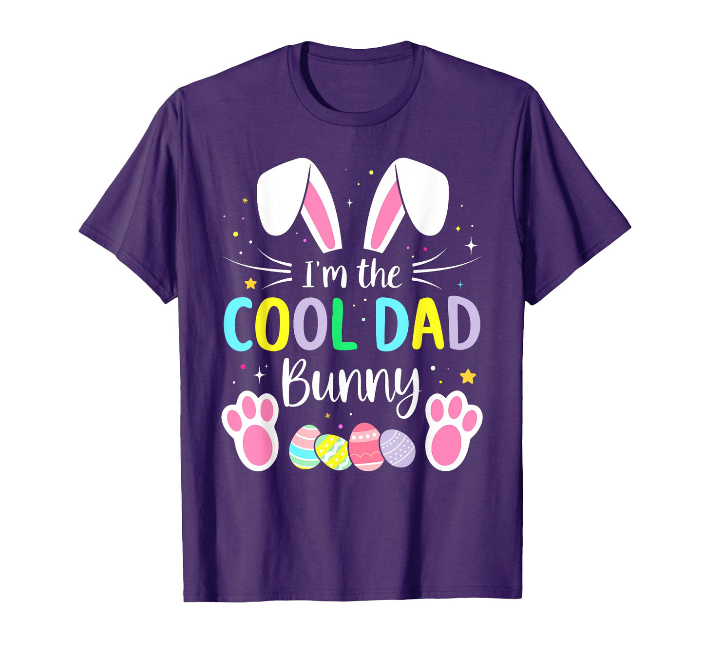 Im the cool dad bunny funny matching easter family T-Shirt