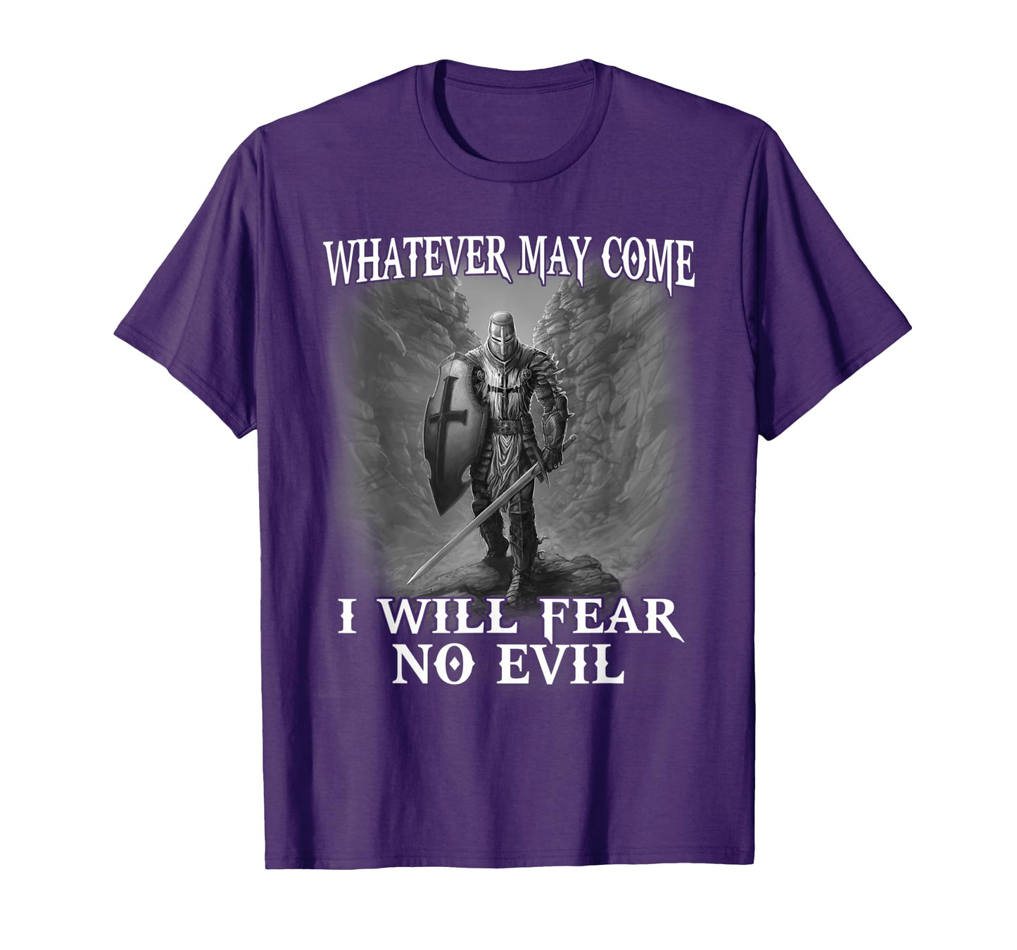 Christian Warrior Knight Templar Prayer To Evil T-Shirt