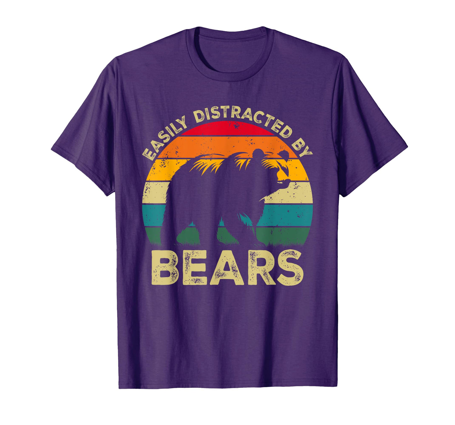 Easily Distracted By Bears, Funny Cute Bear Lovers T-Shirt