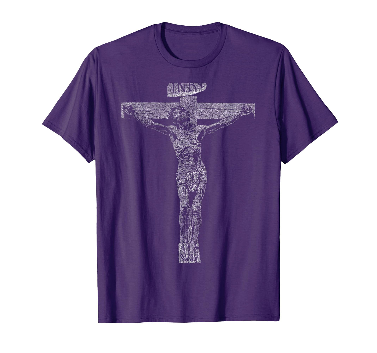 Pen and ink drawing of Jesus crucifixion. T-Shirt