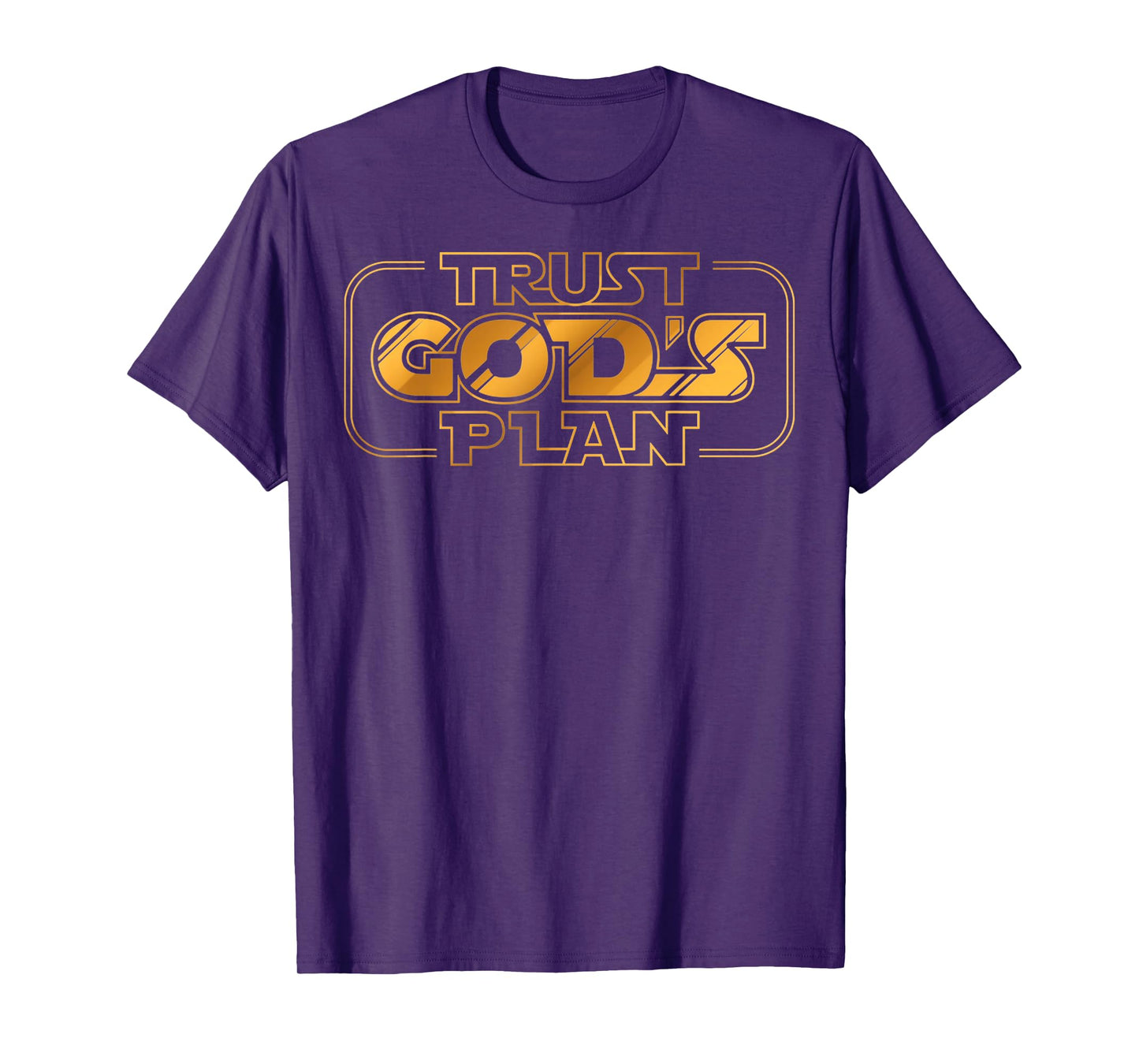 Christian Classic Trust Gods Plan Retro Jesus T-Shirt