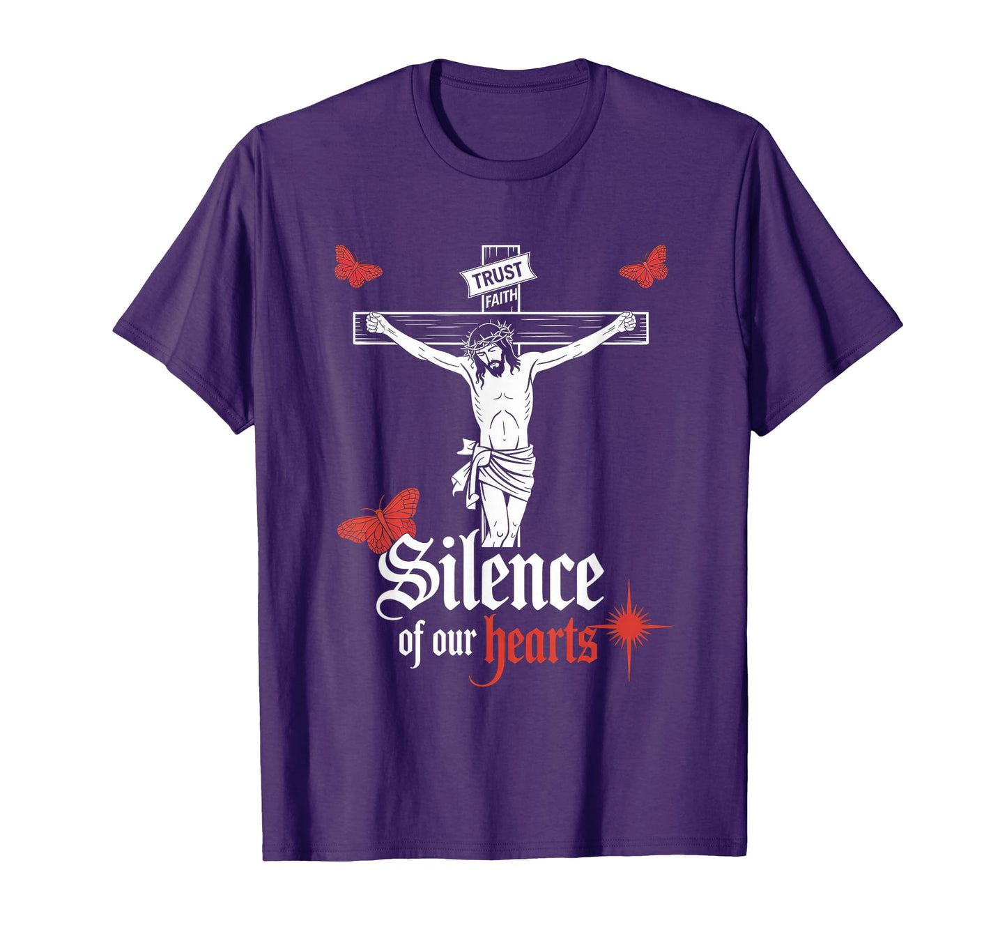 Silence of Our Hearts Jesus Christian Streetwear T-Shirt