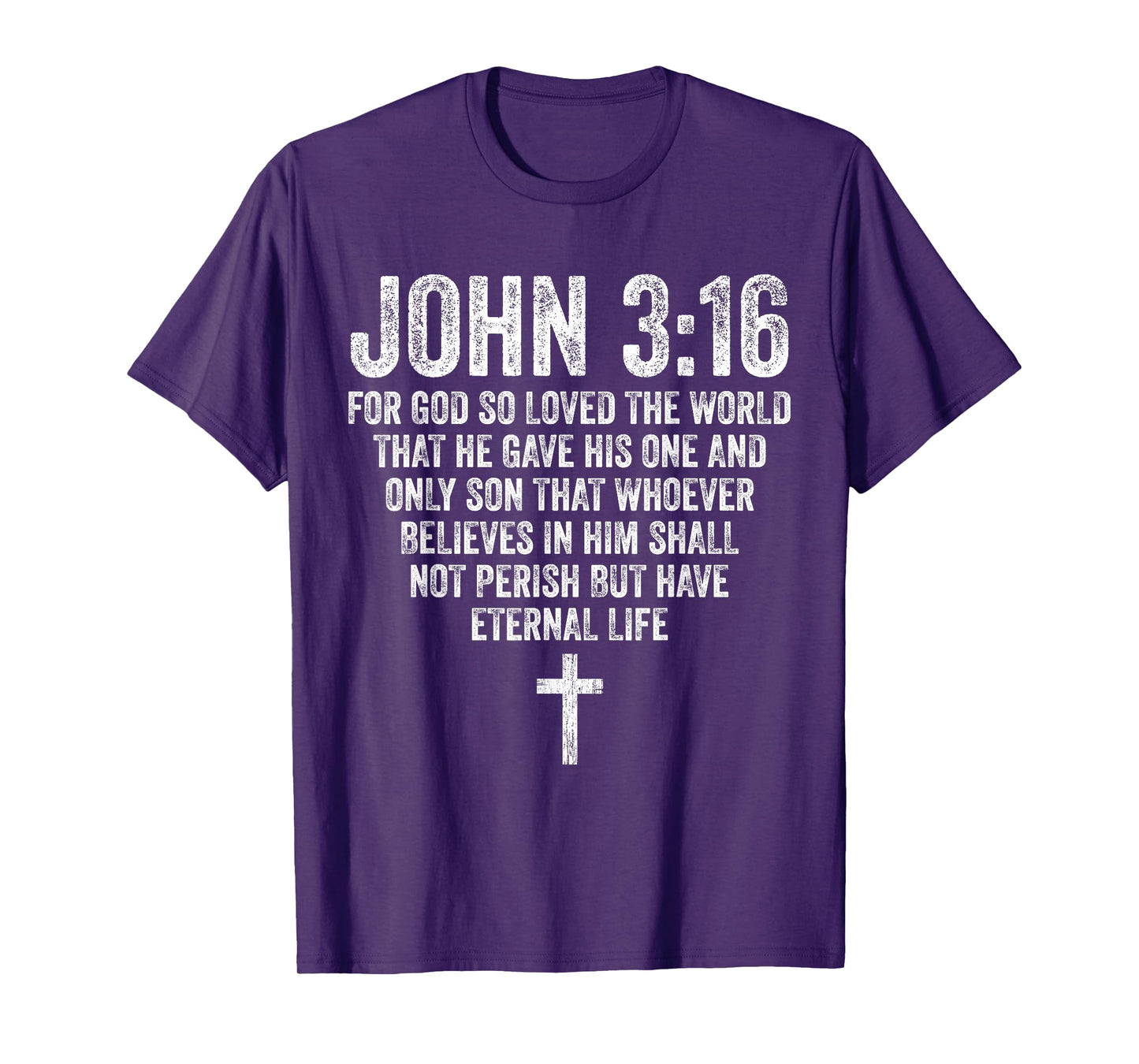 John 3:16 Bible Verse Scripture Christian Religious Jesus T-Shirt