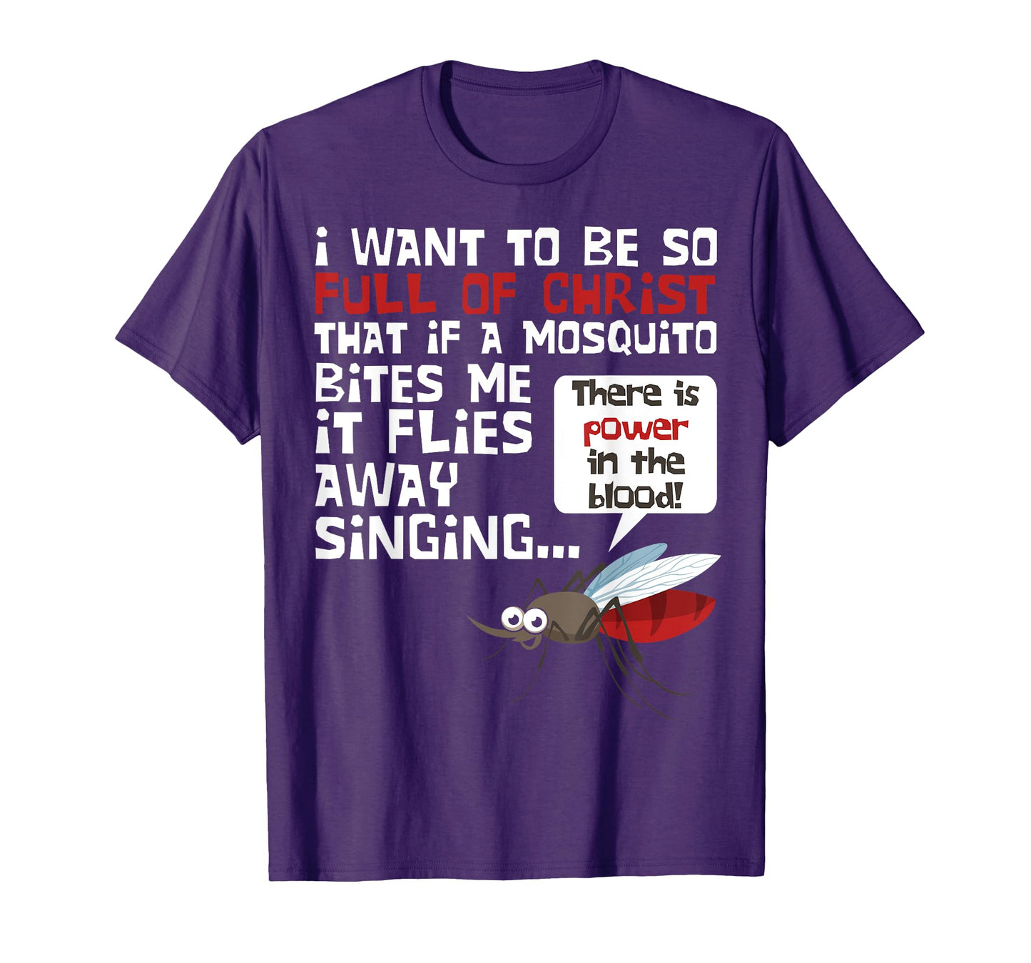 Christian Mosquito Funny Gag Jokes Religious Christian T-Shirt