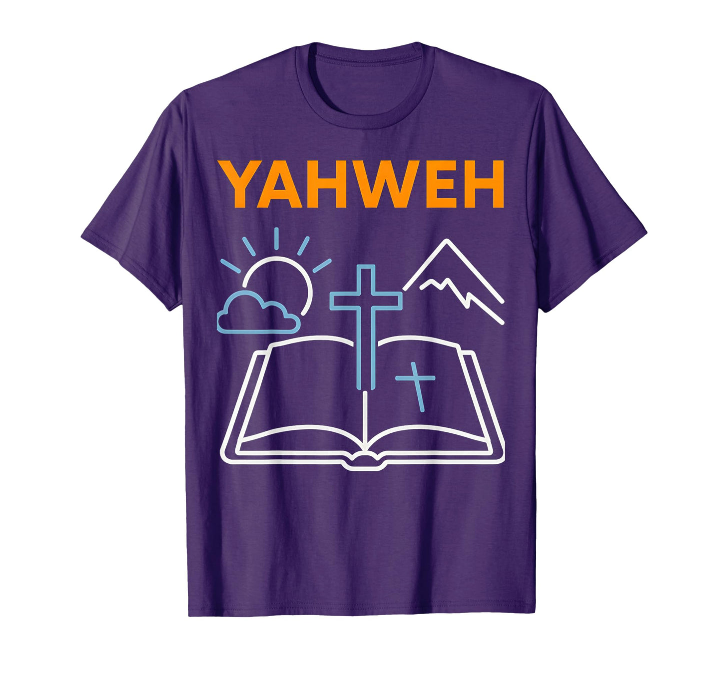 Bible Verse Yahweh Vintage Mens Christian Faith T-Shirt